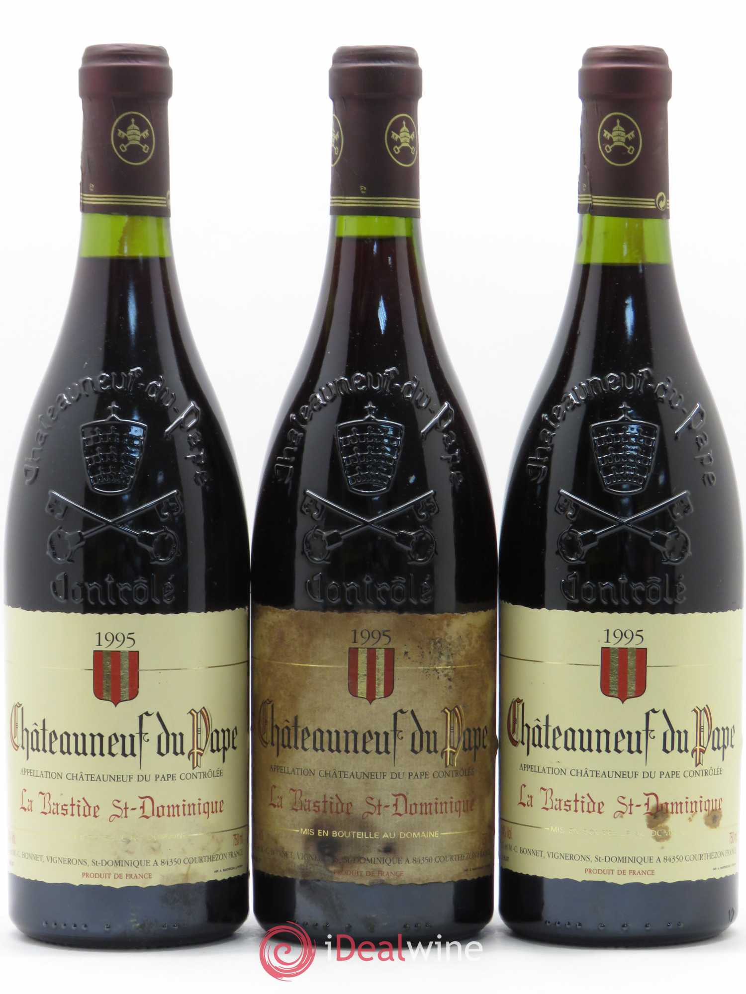 Châteauneuf-du-Pape La Bastide Saint Dominique (sans prix de réserve) 1995 - Posten von 3 Flaschen - 0