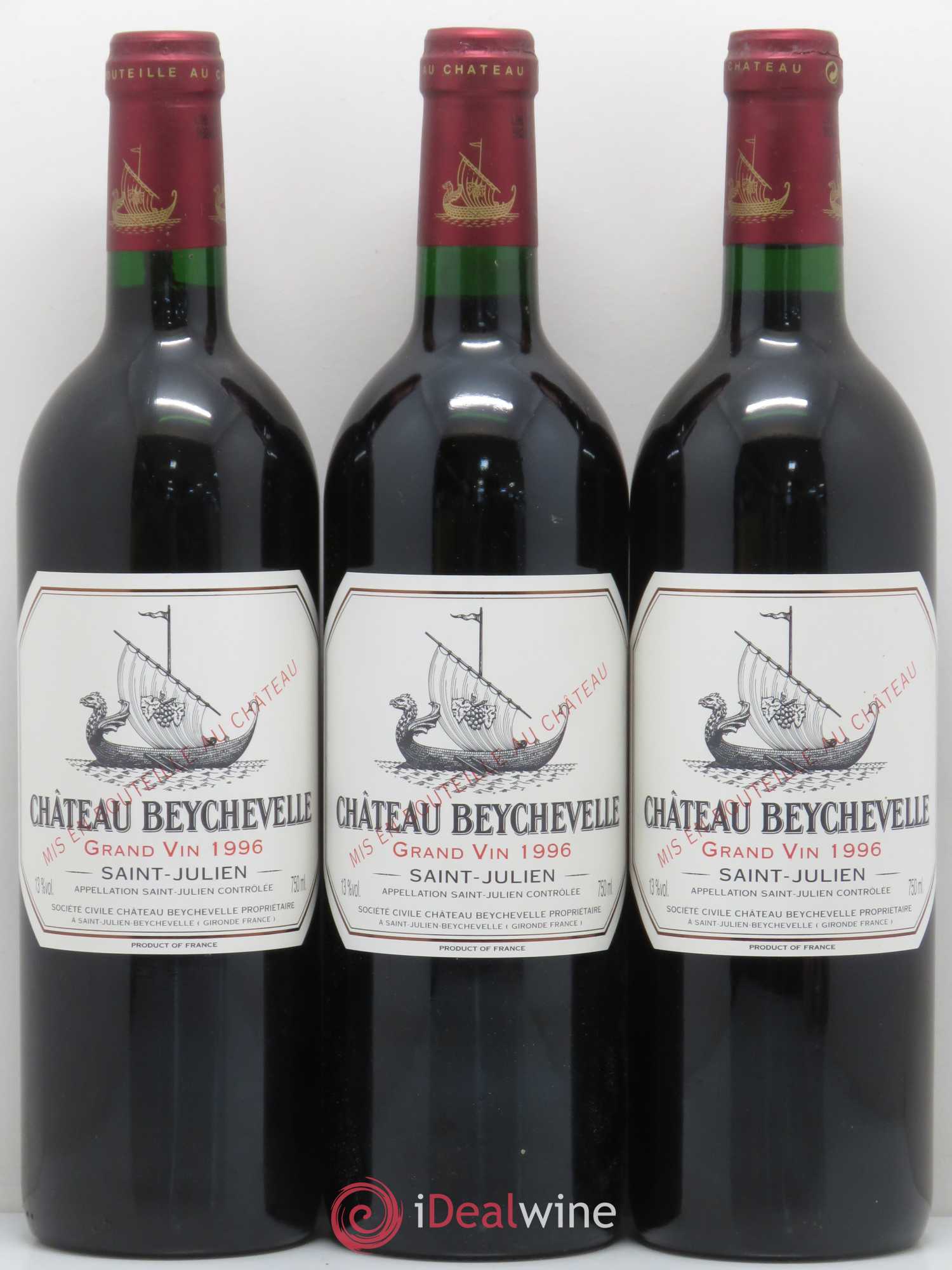 Château Beychevelle 4ème Grand Cru Classé 1996 - Lot de 6 bouteilles - 2
