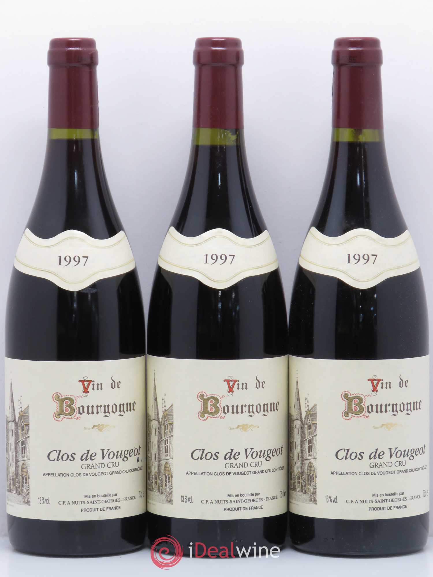 Clos de Vougeot Grand Cru C.F 1997 - Lot de 6 bouteilles - 2