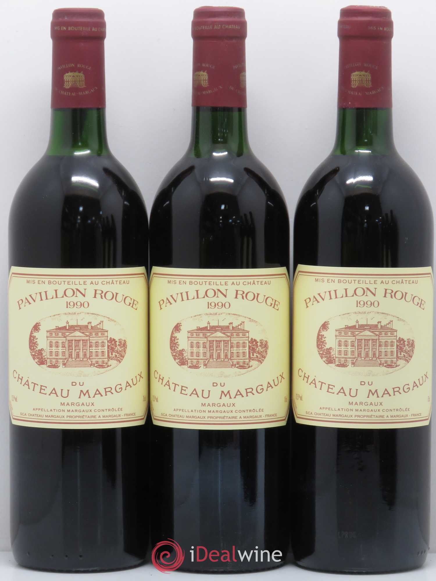 Pavillon Rouge du Château Margaux Second Vin 1990 - Lot de 12 bouteilles - 1