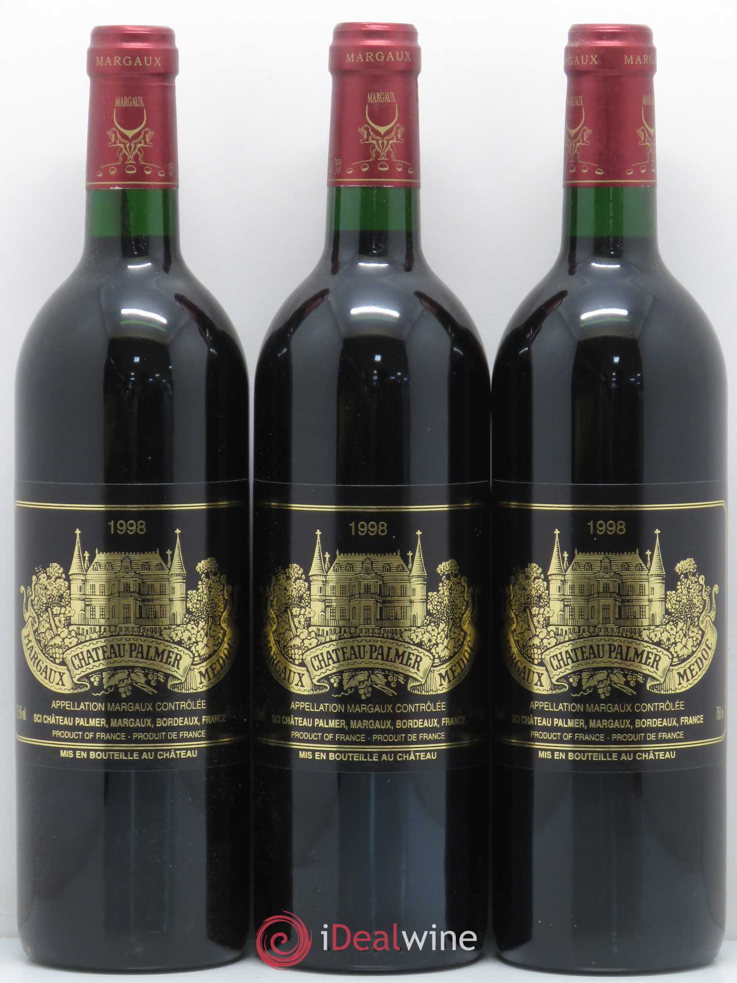 Château Palmer 3ème Grand Cru Classé 1998 - Lot de 12 bouteilles - 2