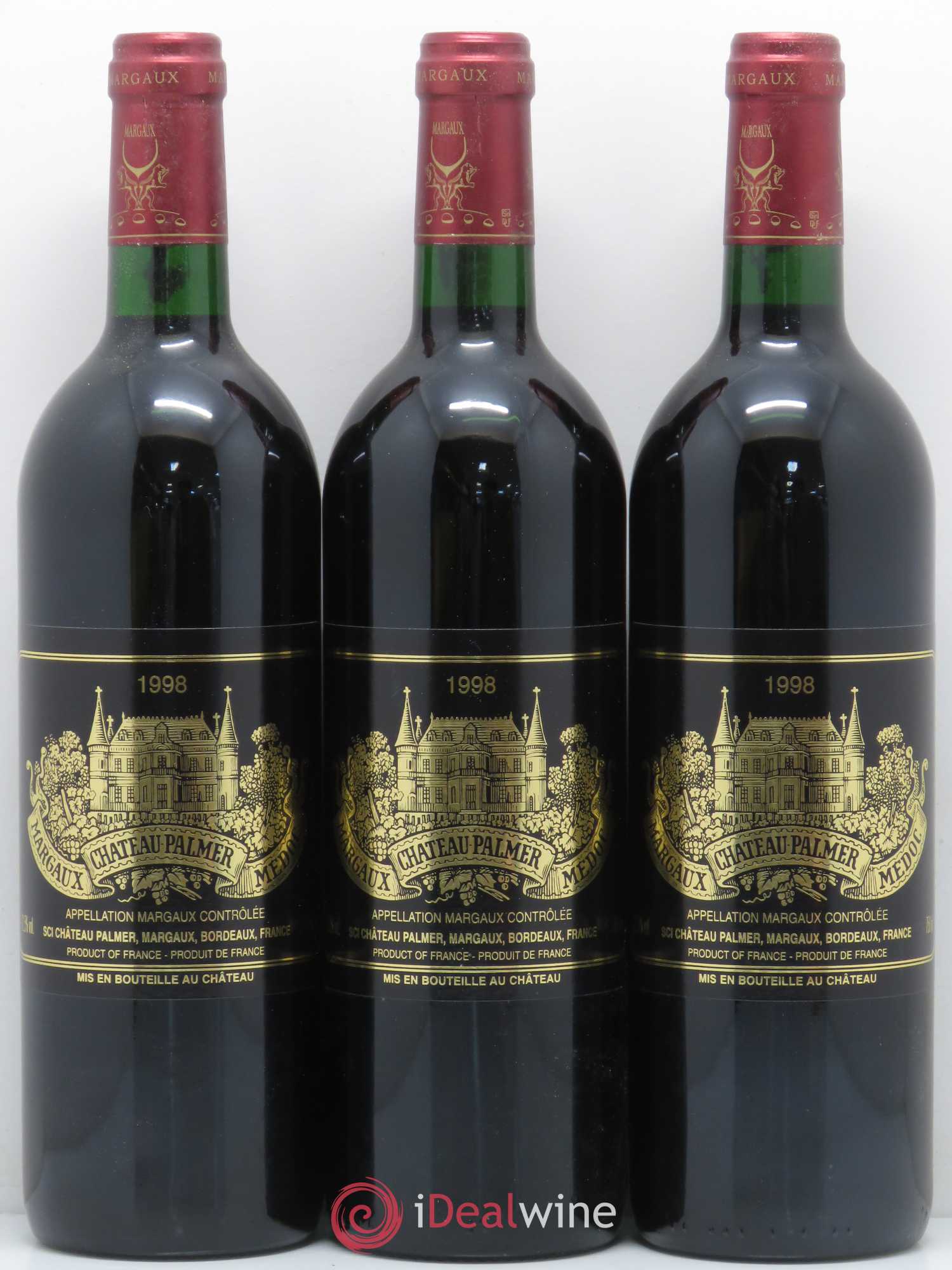Château Palmer 3ème Grand Cru Classé 1998 - Lot de 12 bouteilles - 3