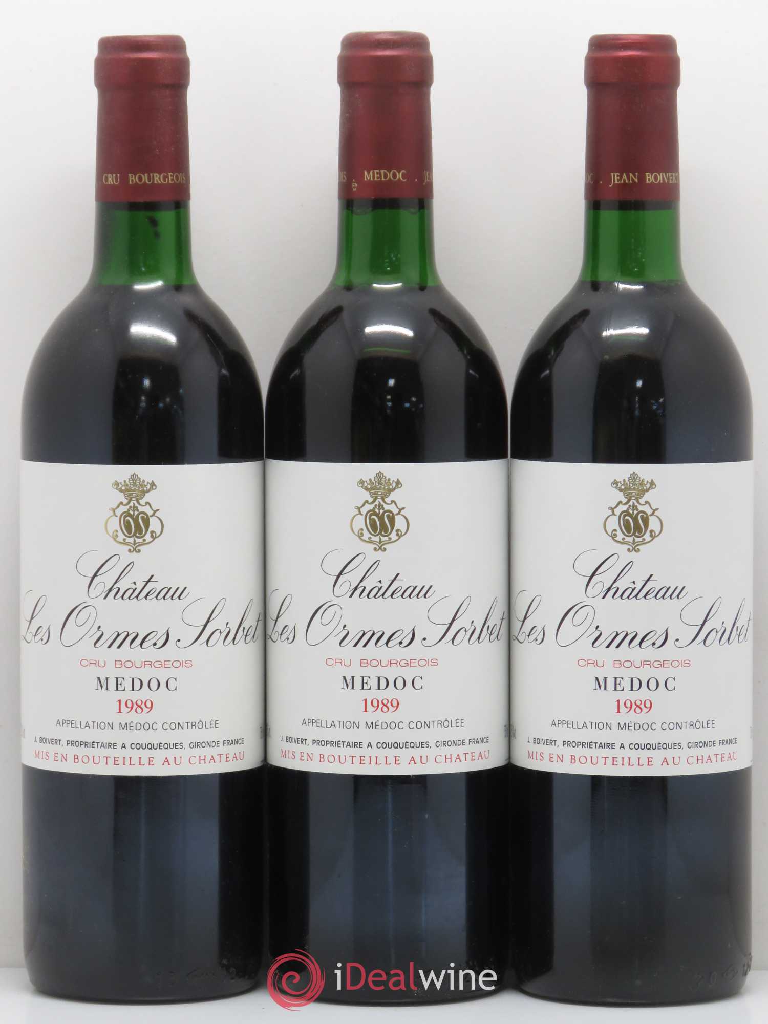 Château les Ormes Sorbet Cru Bourgeois 1989 - Lot de 12 bouteilles - 4