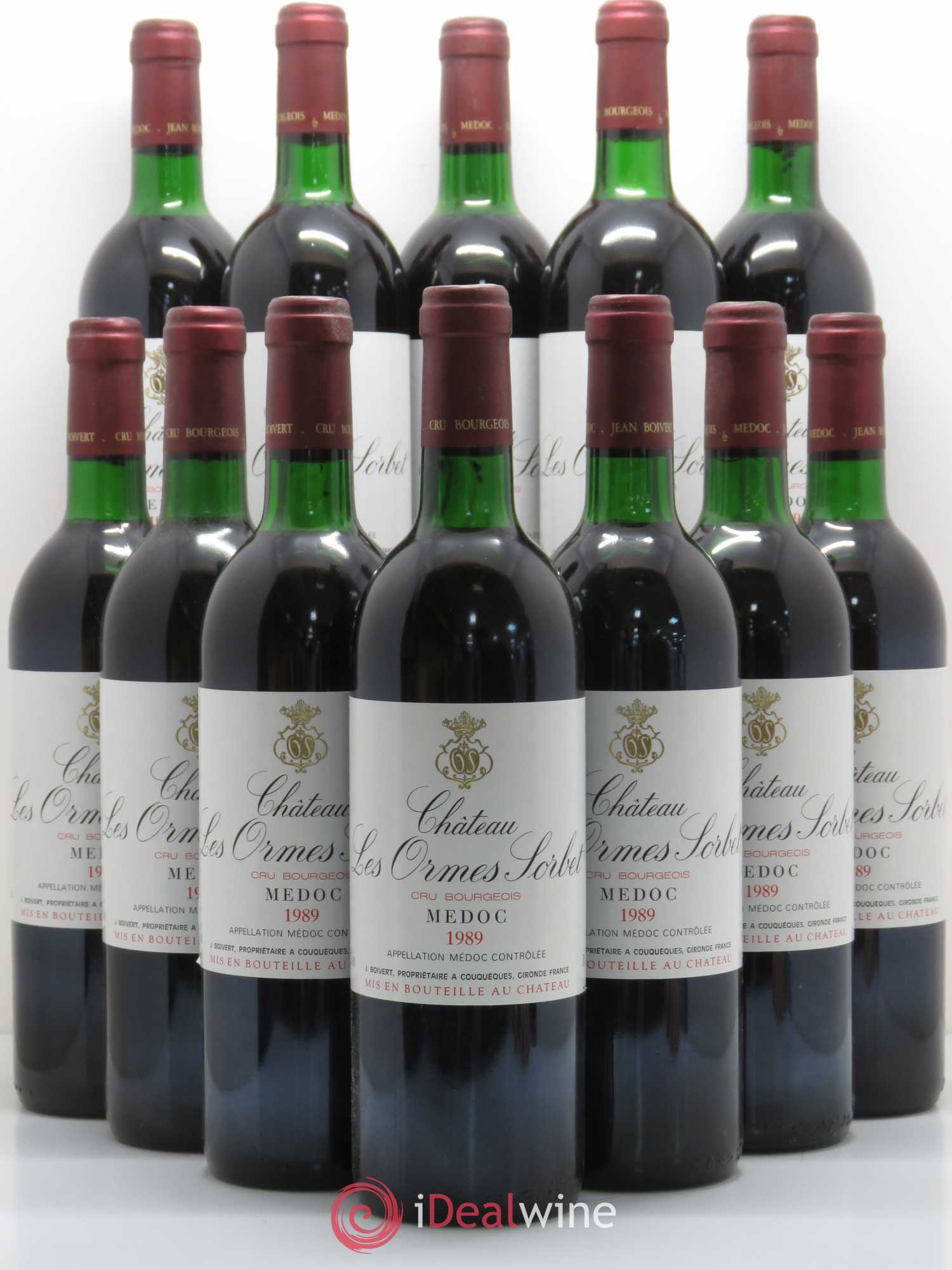 Château les Ormes Sorbet Cru Bourgeois 1989 - Lot de 12 bouteilles - 0