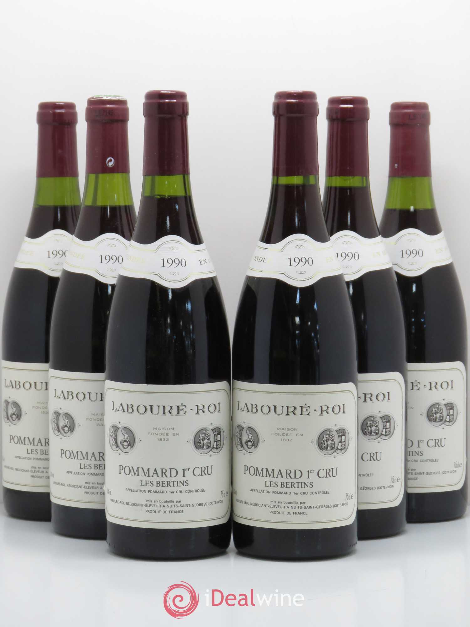 Pommard 1er Cru Les Bertins Laboure Roi 1990 - Posten von 6 Flaschen - 0