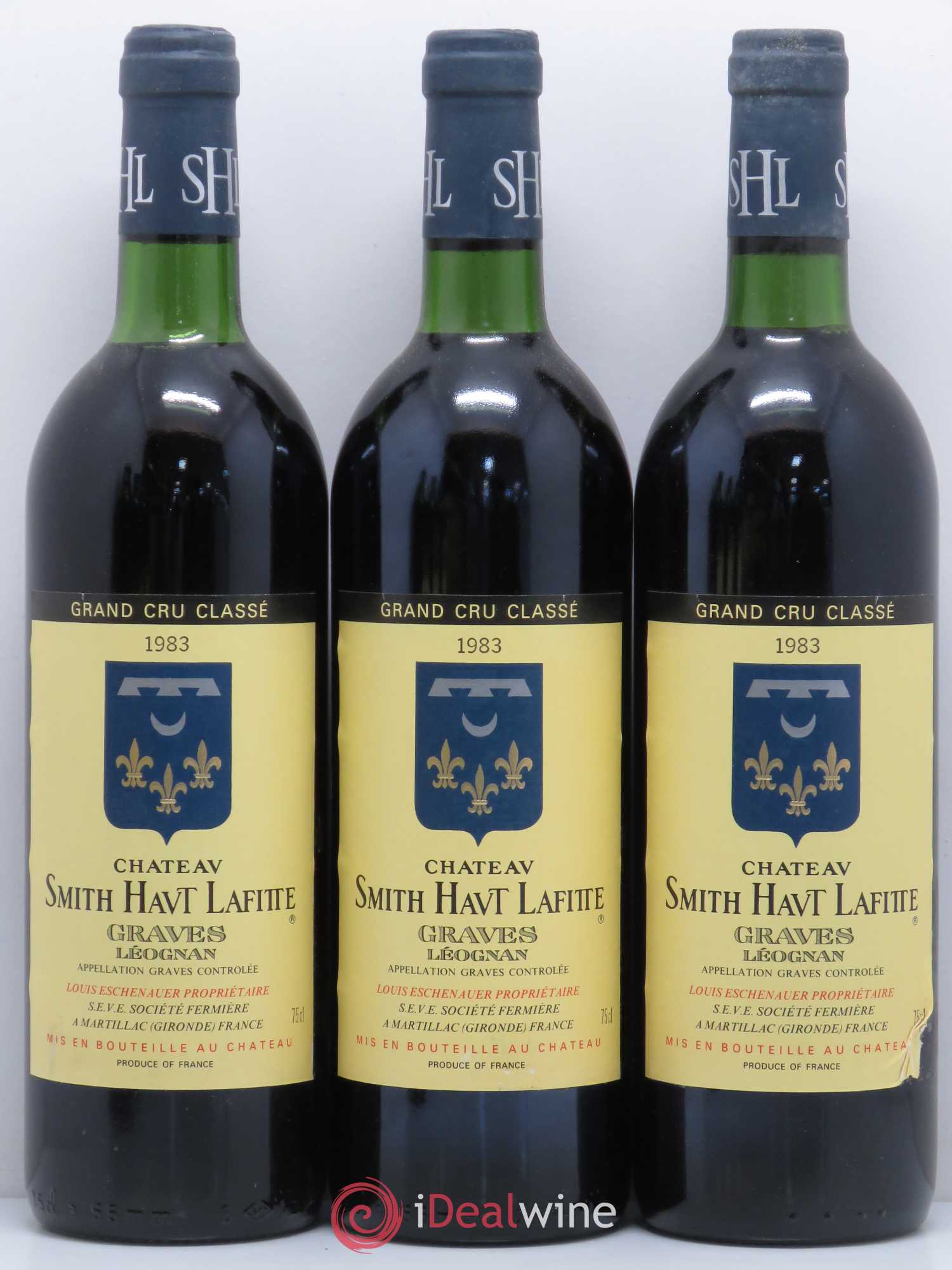 Château Smith Haut Lafitte Cru Classé de Graves 1983 - Lot de 12 bouteilles - 1