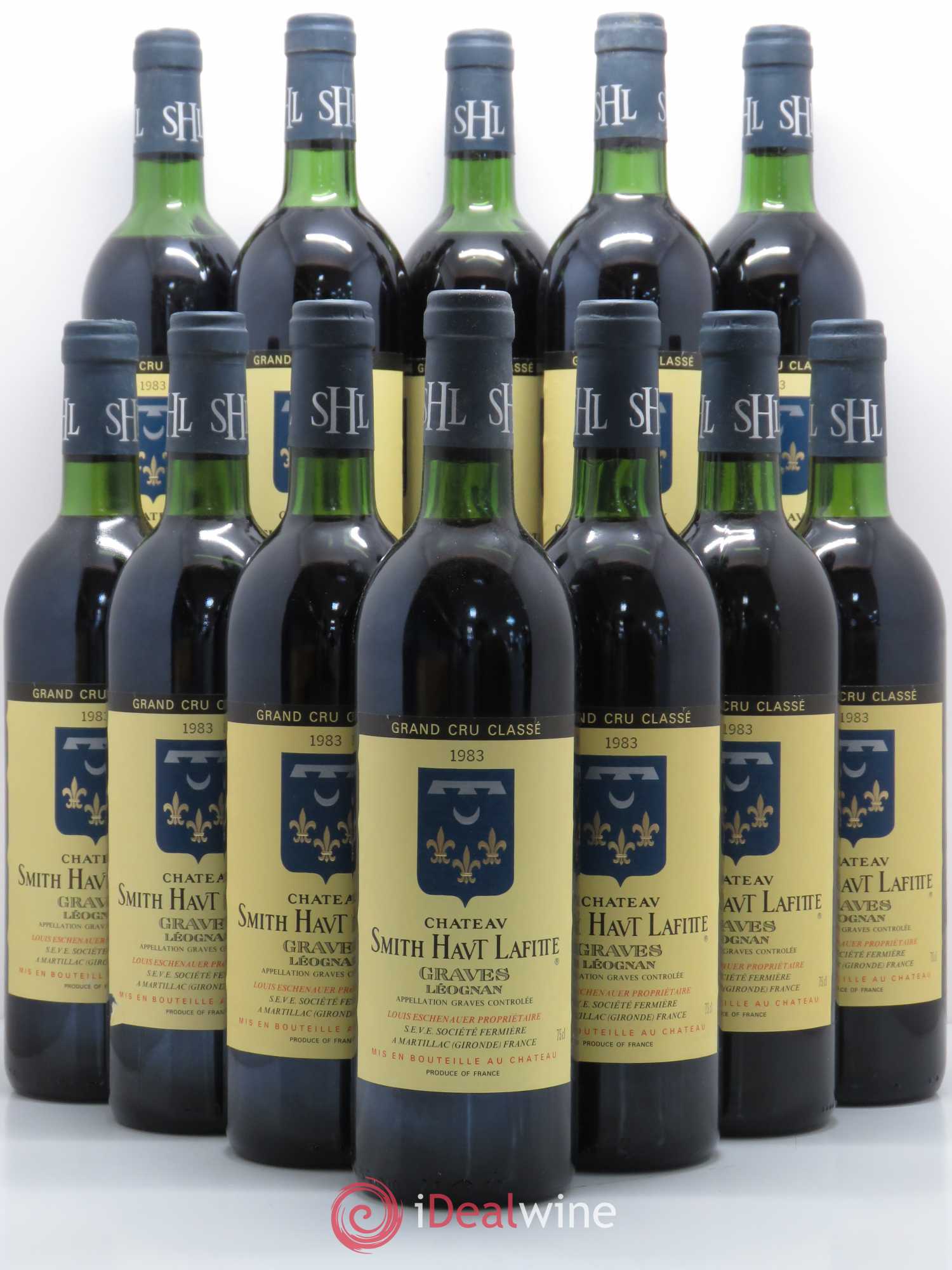 Château Smith Haut Lafitte Cru Classé de Graves 1983 - Lot de 12 bouteilles - 0