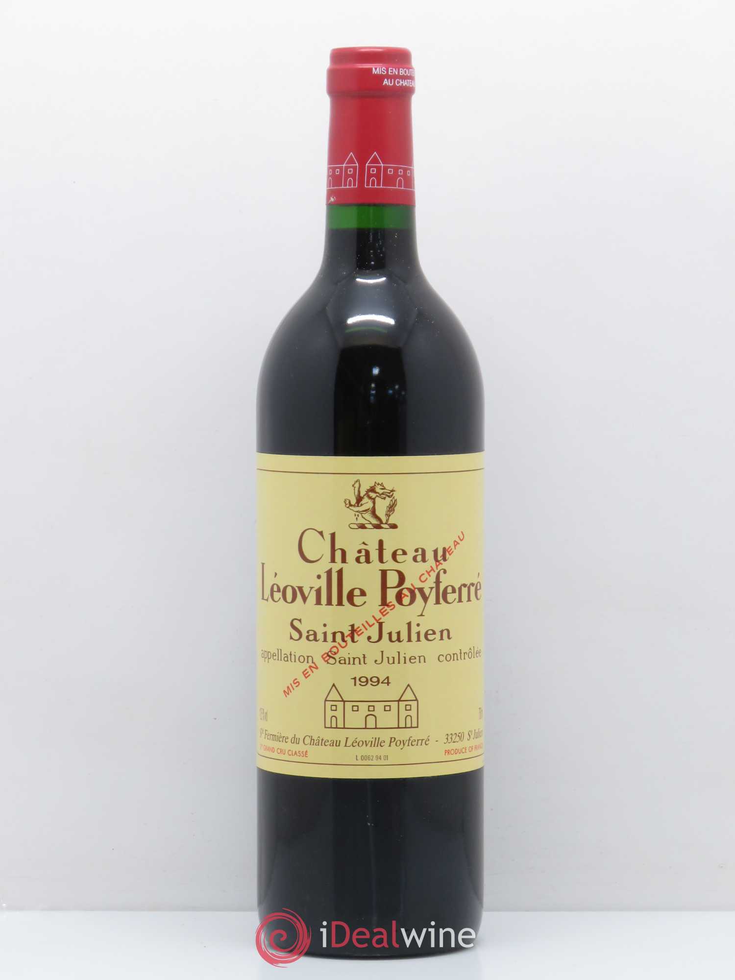 Château Léoville Poyferré 2ème Grand Cru Classé 1994 - Lot de 1 bouteille - 0