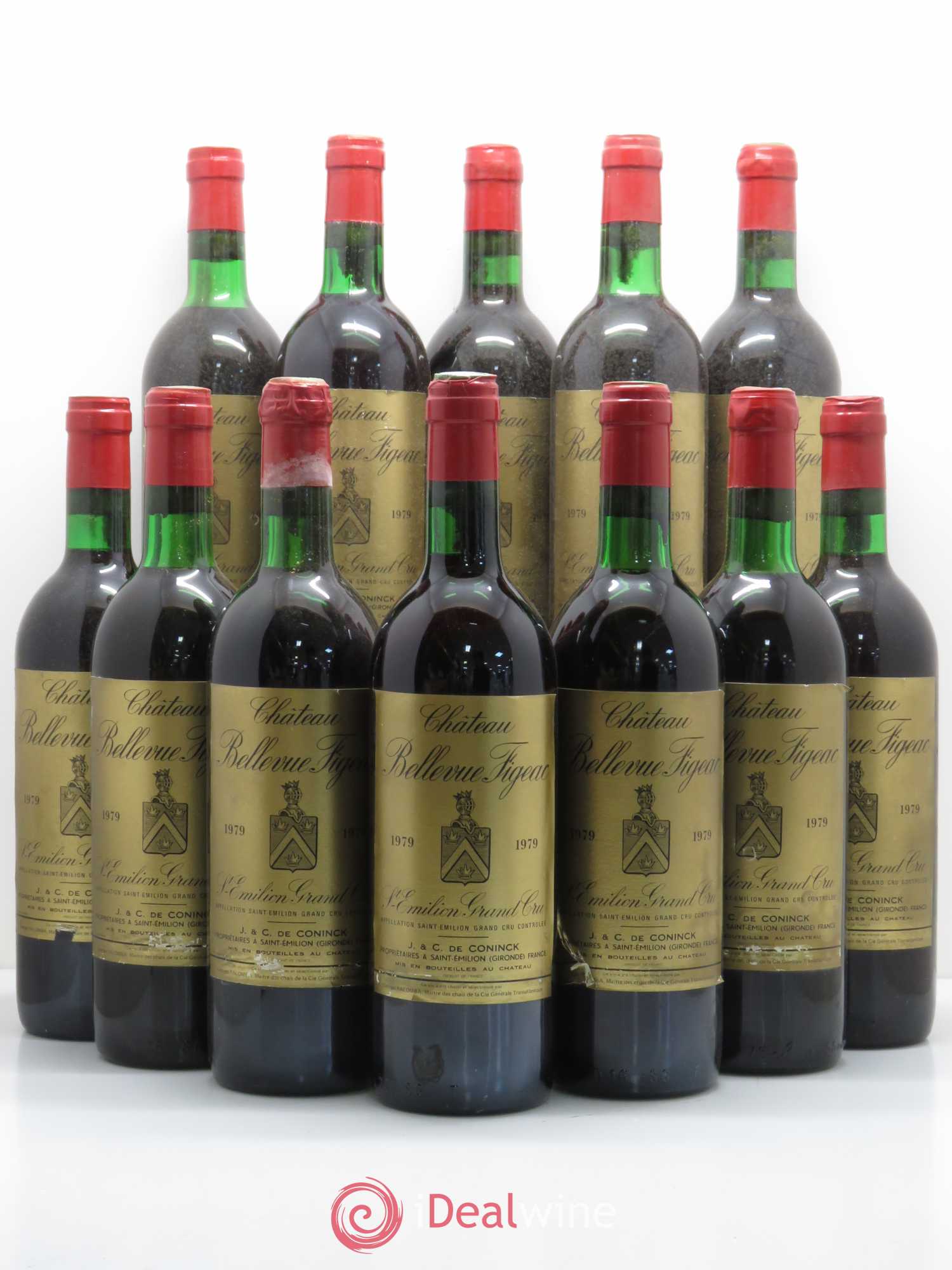 Bordeaux Château Bellevue 1979 - Lot de 12 bouteilles - 0