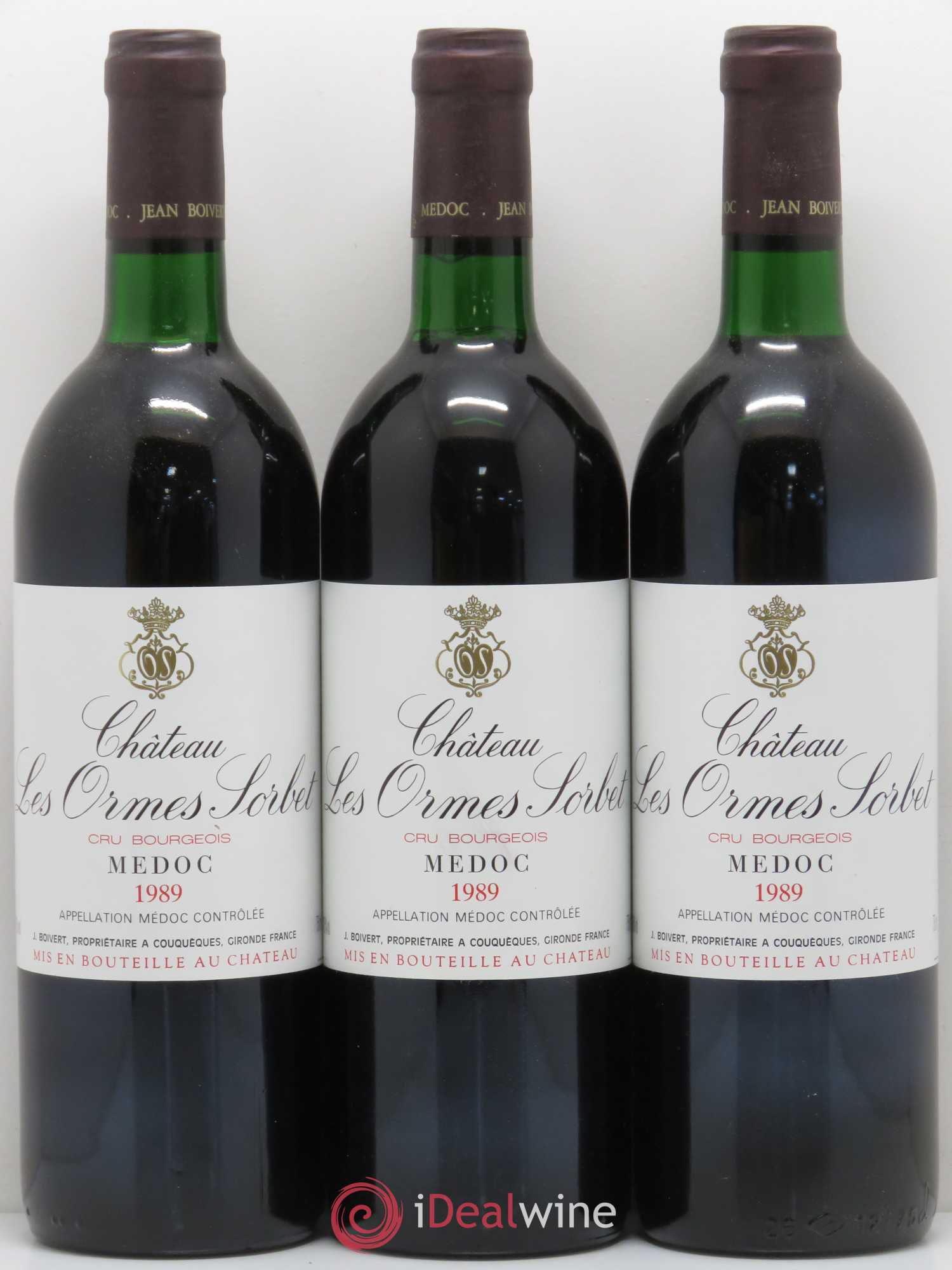 Château les Ormes Sorbet Cru Bourgeois 1989 - Lot de 12 bouteilles - 4