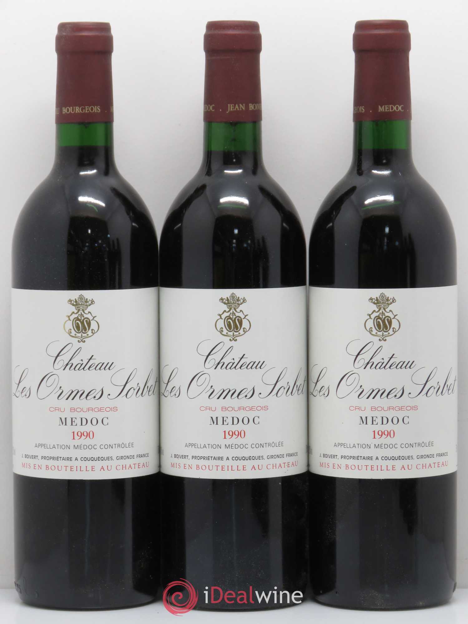 Château les Ormes Sorbet Cru Bourgeois 1990 - Lot de 12 bouteilles - 2