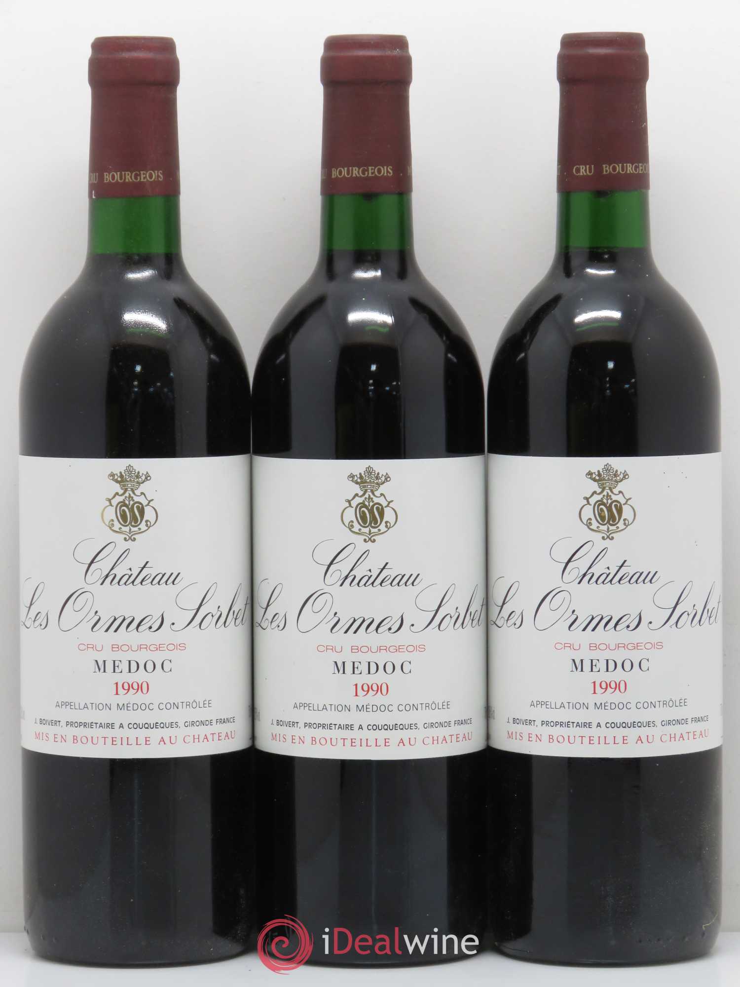 Château les Ormes Sorbet Cru Bourgeois 1990 - Lot de 12 bouteilles - 4