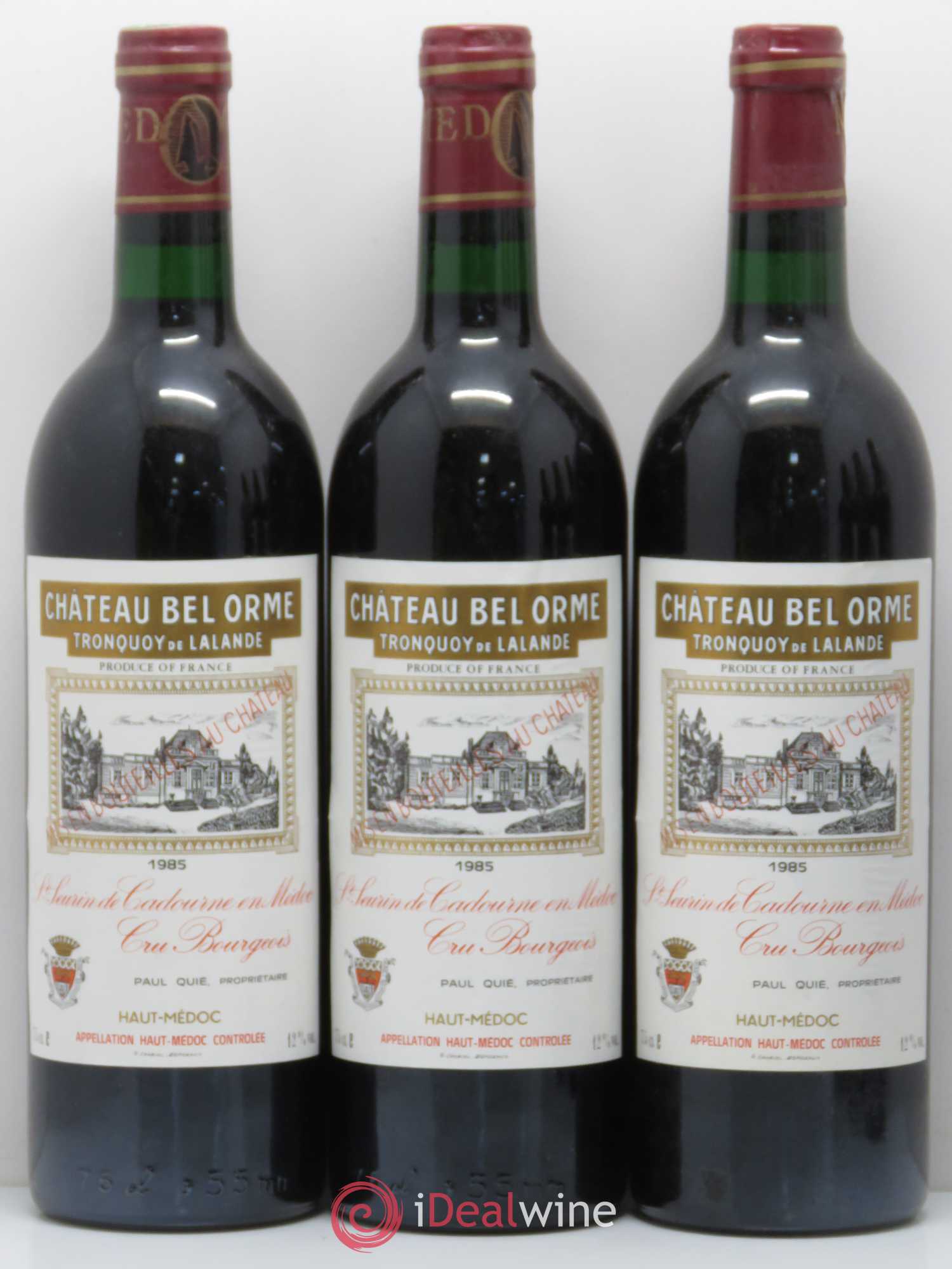 Château Bel Orme Tronquoy de Lalande Cru Bourgeois  (sans prix de réserve) 1985 - Lot de 6 bouteilles - 1