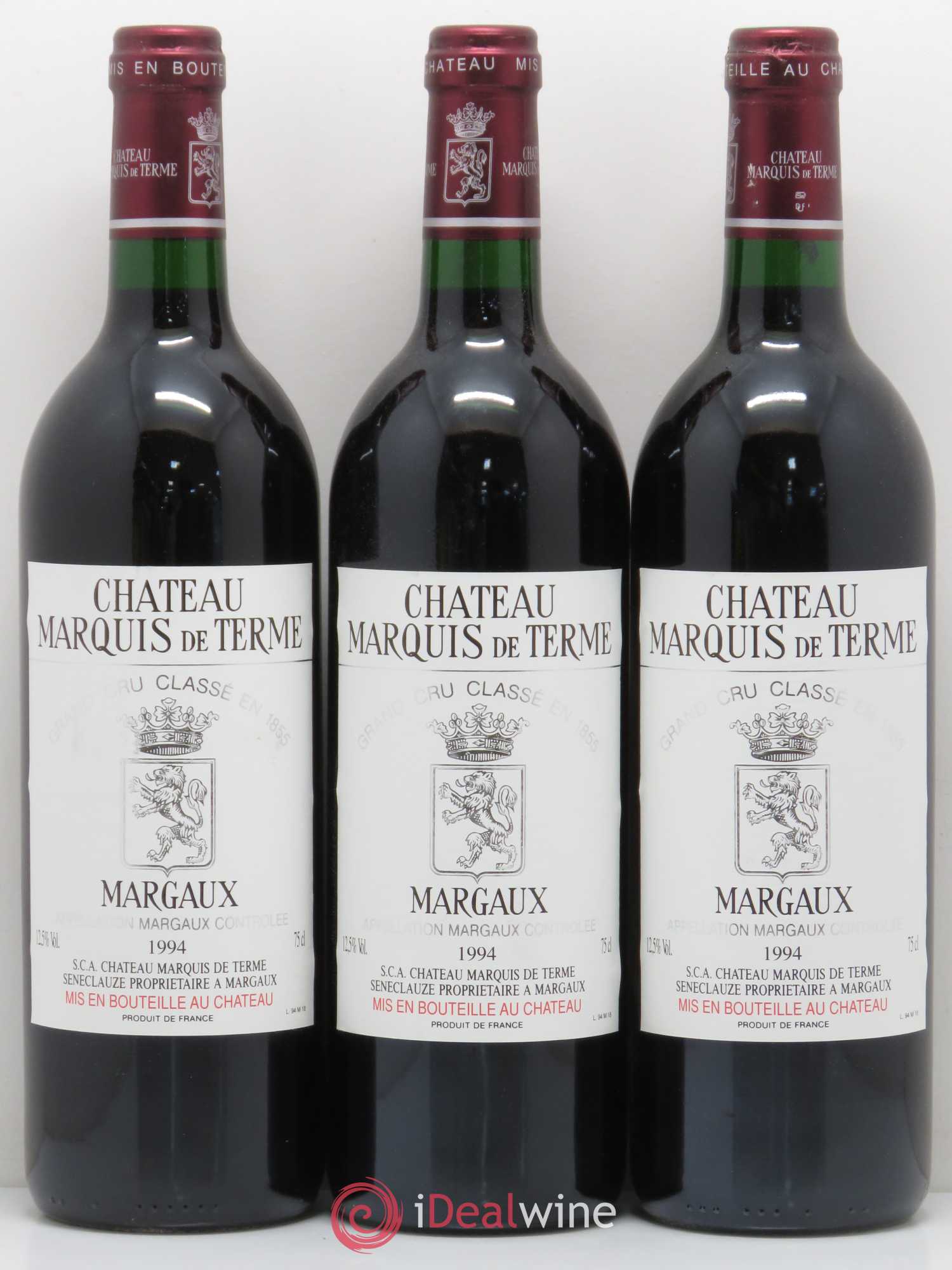 Château Marquis de Terme 4ème Grand Cru Classé 1994 - Lot de 6 bouteilles - 2