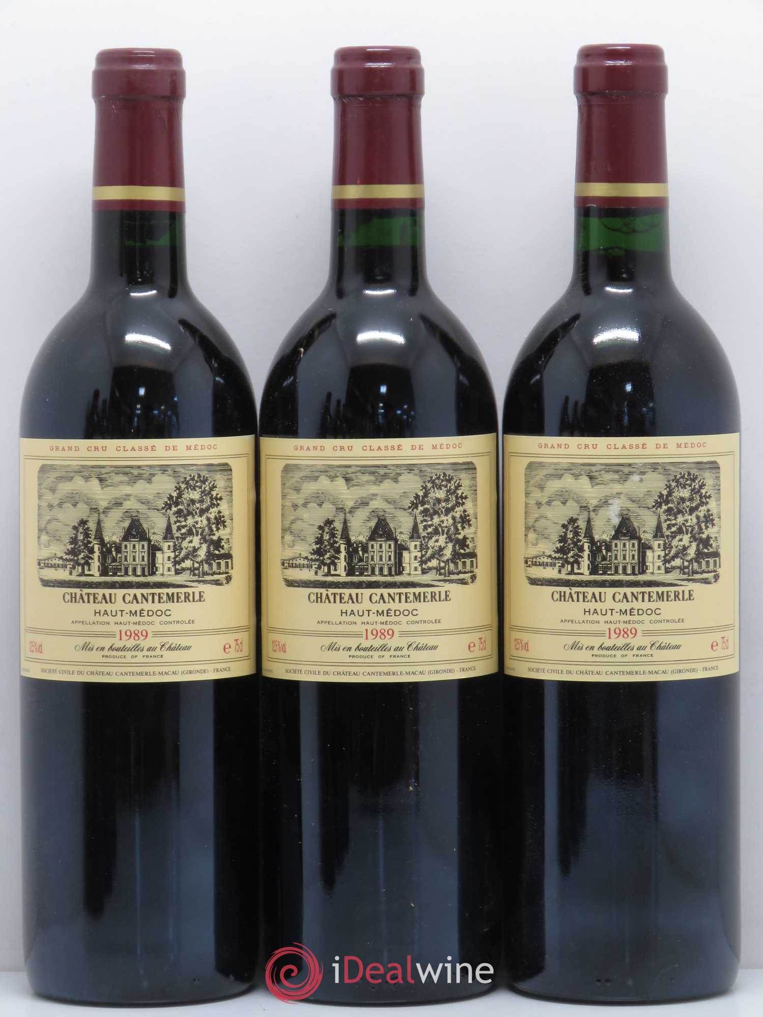 Château Cantemerle 5ème Grand Cru Classé 1989 - Lot de 12 bouteilles - 1