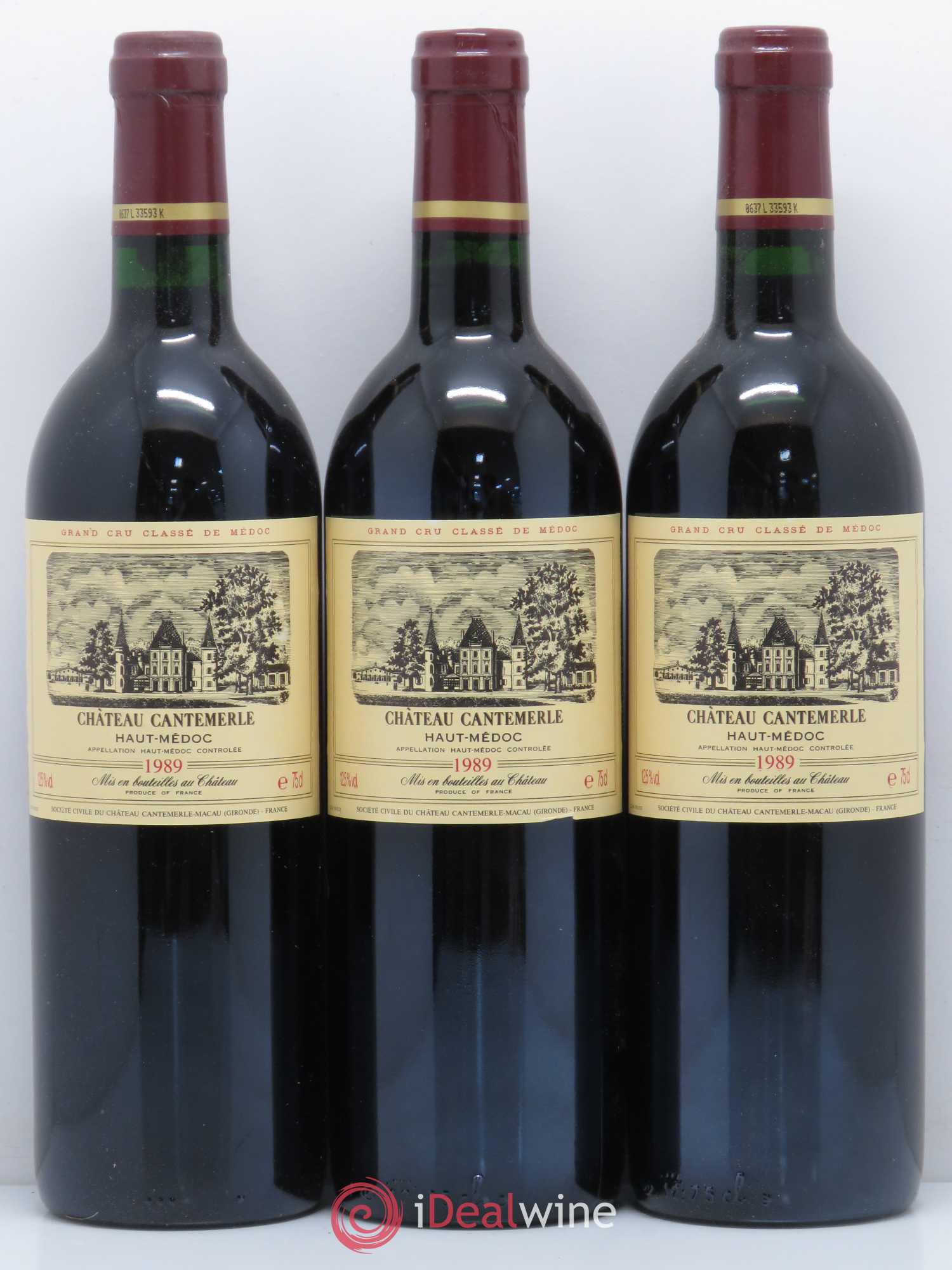 Château Cantemerle 5ème Grand Cru Classé 1989 - Lot de 12 bouteilles - 3