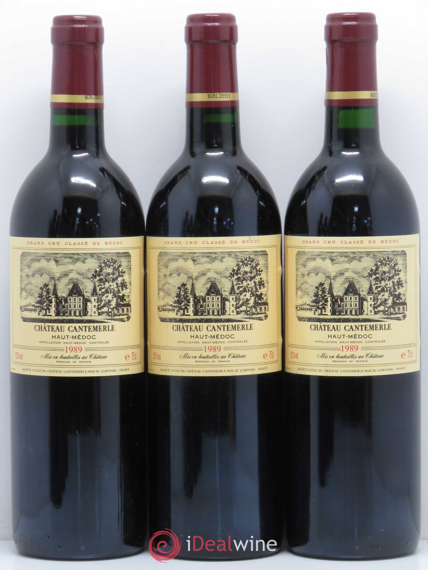 Château Cantemerle 5ème Grand Cru Classé 1989 - Lot de 12 bouteilles - 1