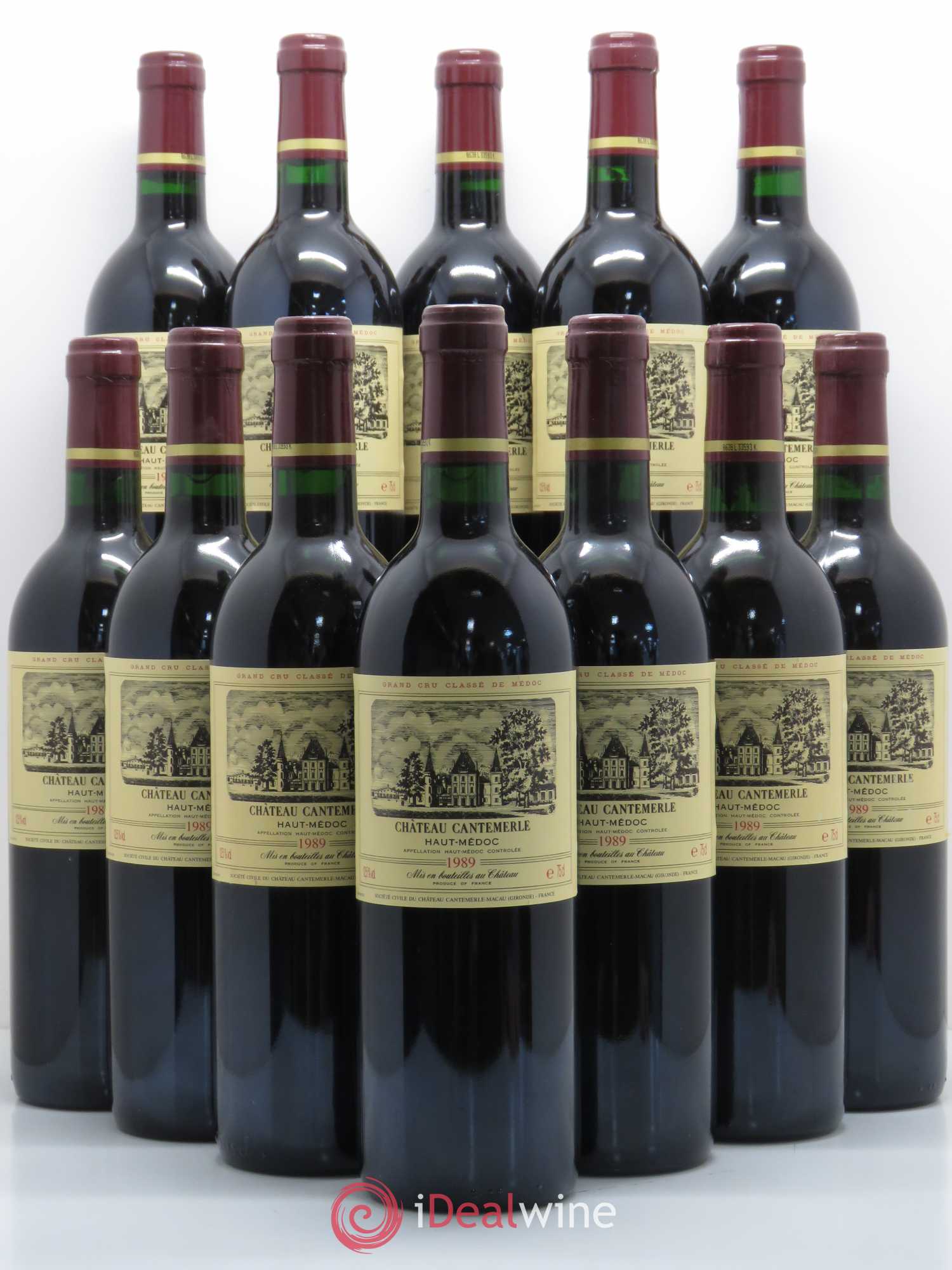 Château Cantemerle 5ème Grand Cru Classé 1989 - Lot de 12 bouteilles - 0