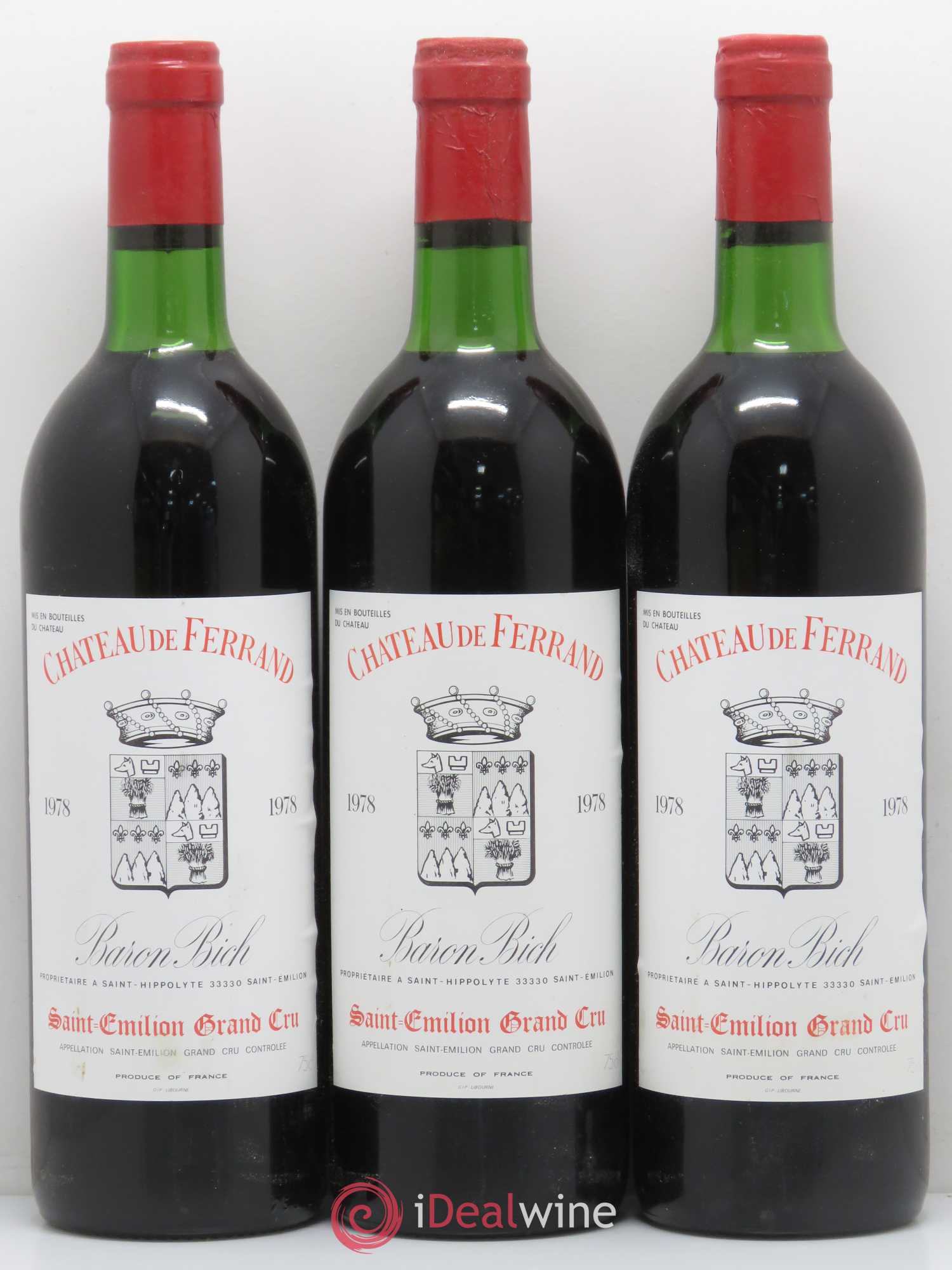 Château de Ferrand Grand Cru Classé 1978 - Lot de 6 bouteilles - 2