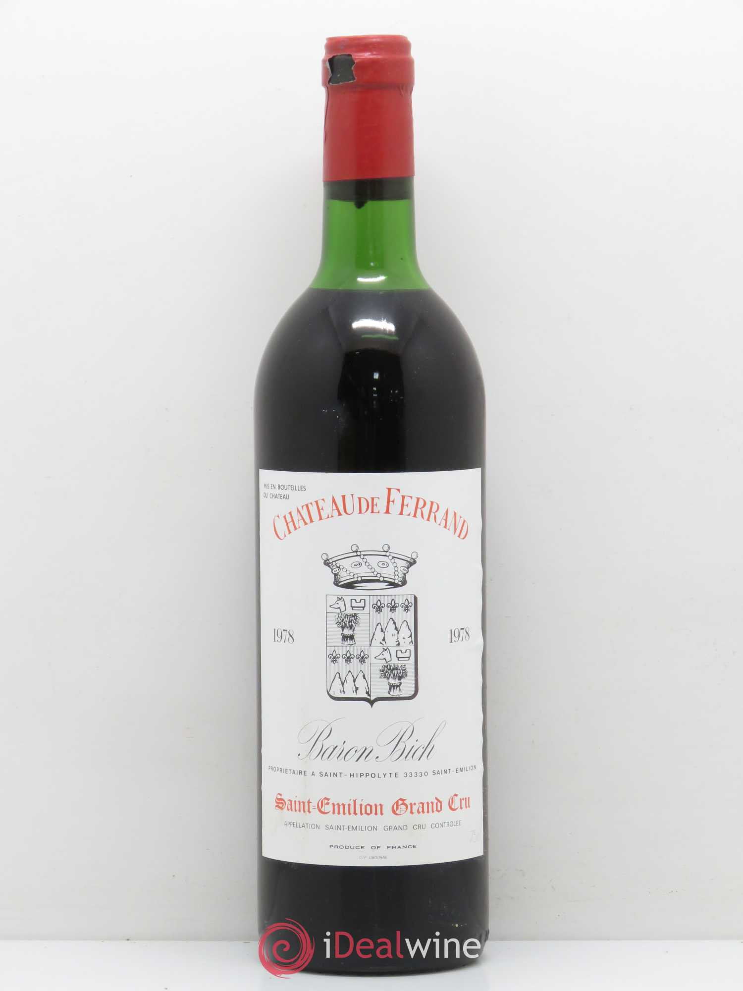 Château de Ferrand Grand Cru Classé 1978 - Lot de 1 bouteille - 0