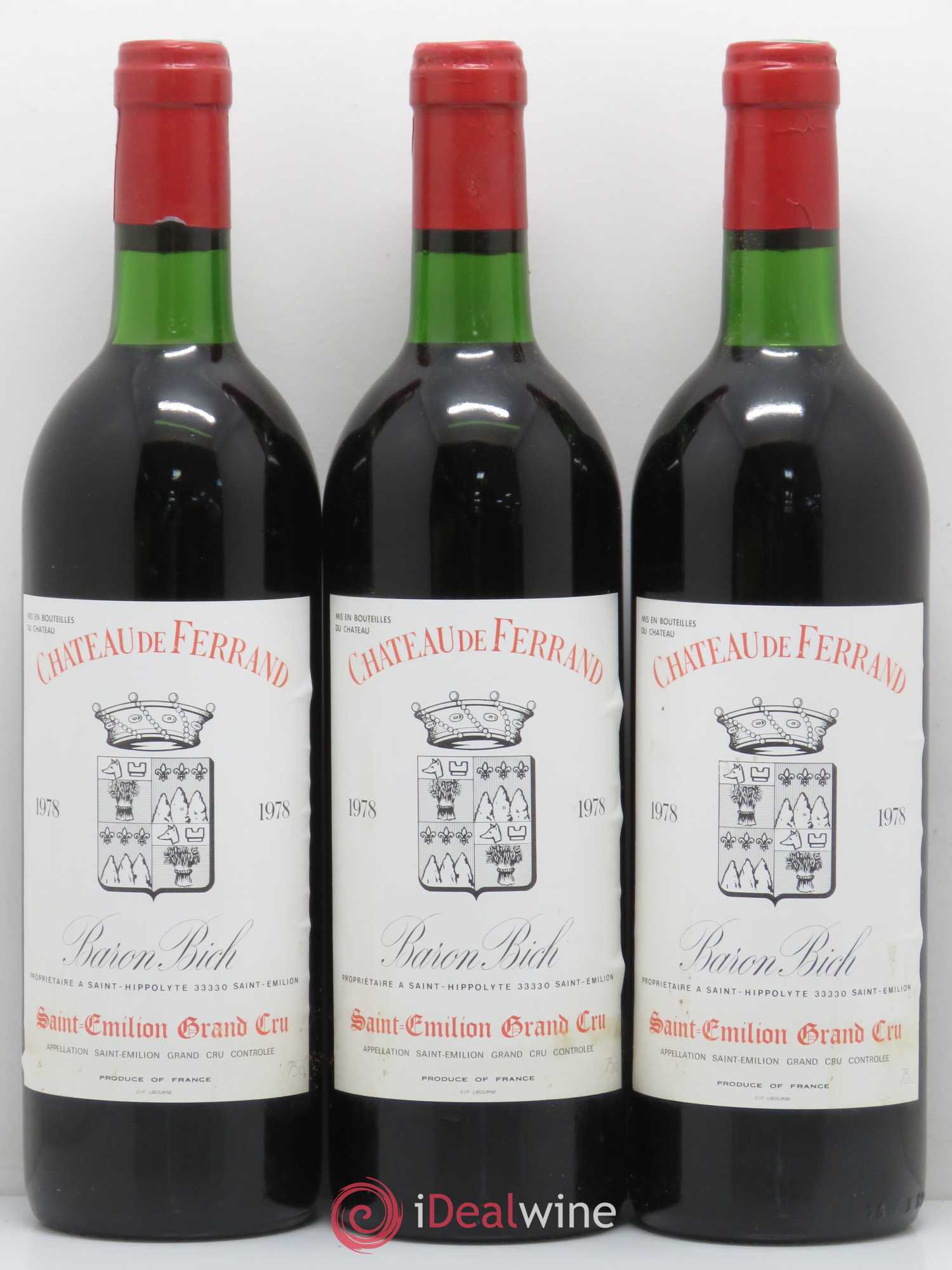 Château de Ferrand Grand Cru Classé (sans prix de réserve) 1978 - Lot de 12 bouteilles - 4