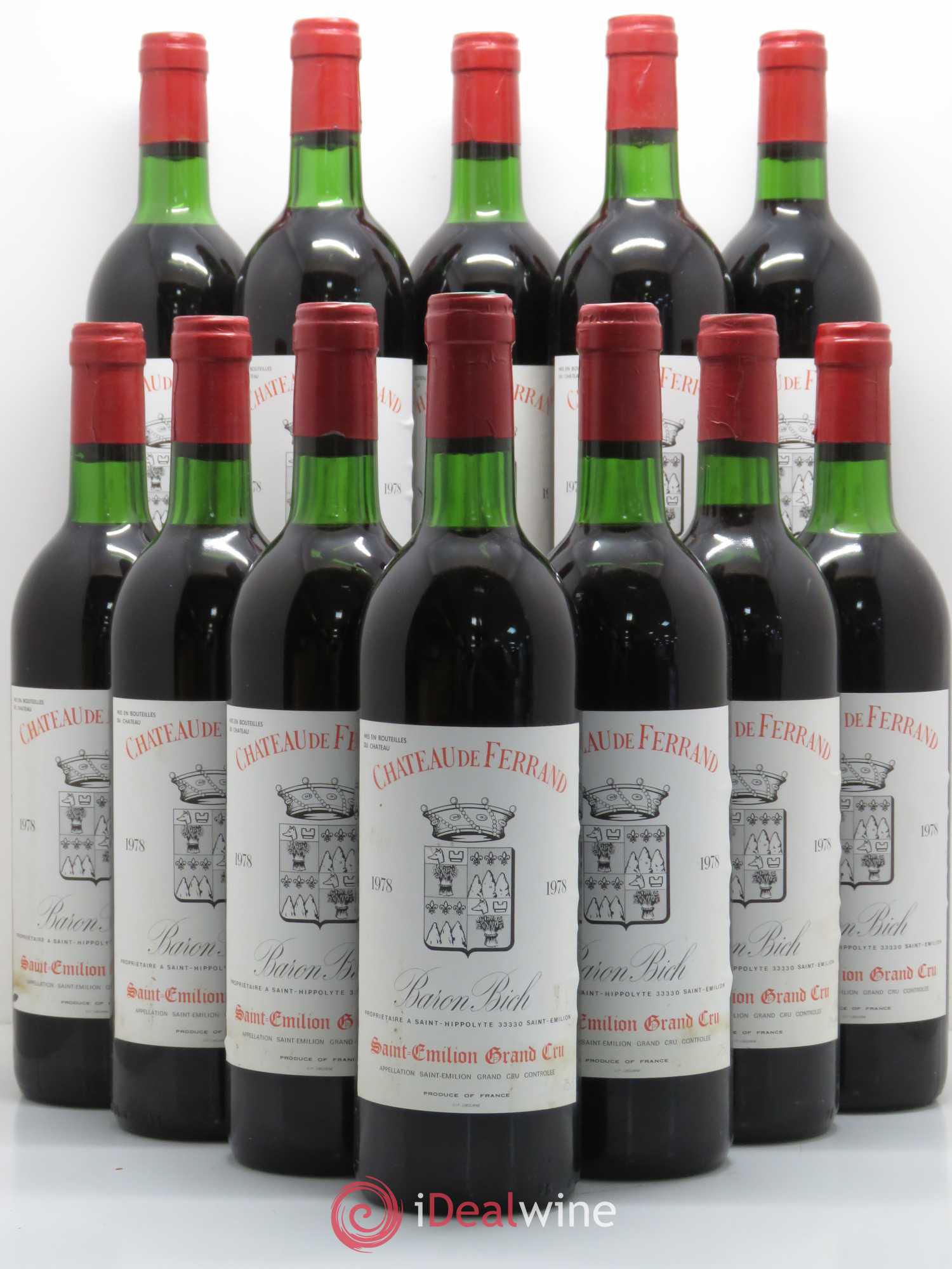 Château de Ferrand Grand Cru Classé (sans prix de réserve) 1978 - Lot de 12 bouteilles - 0