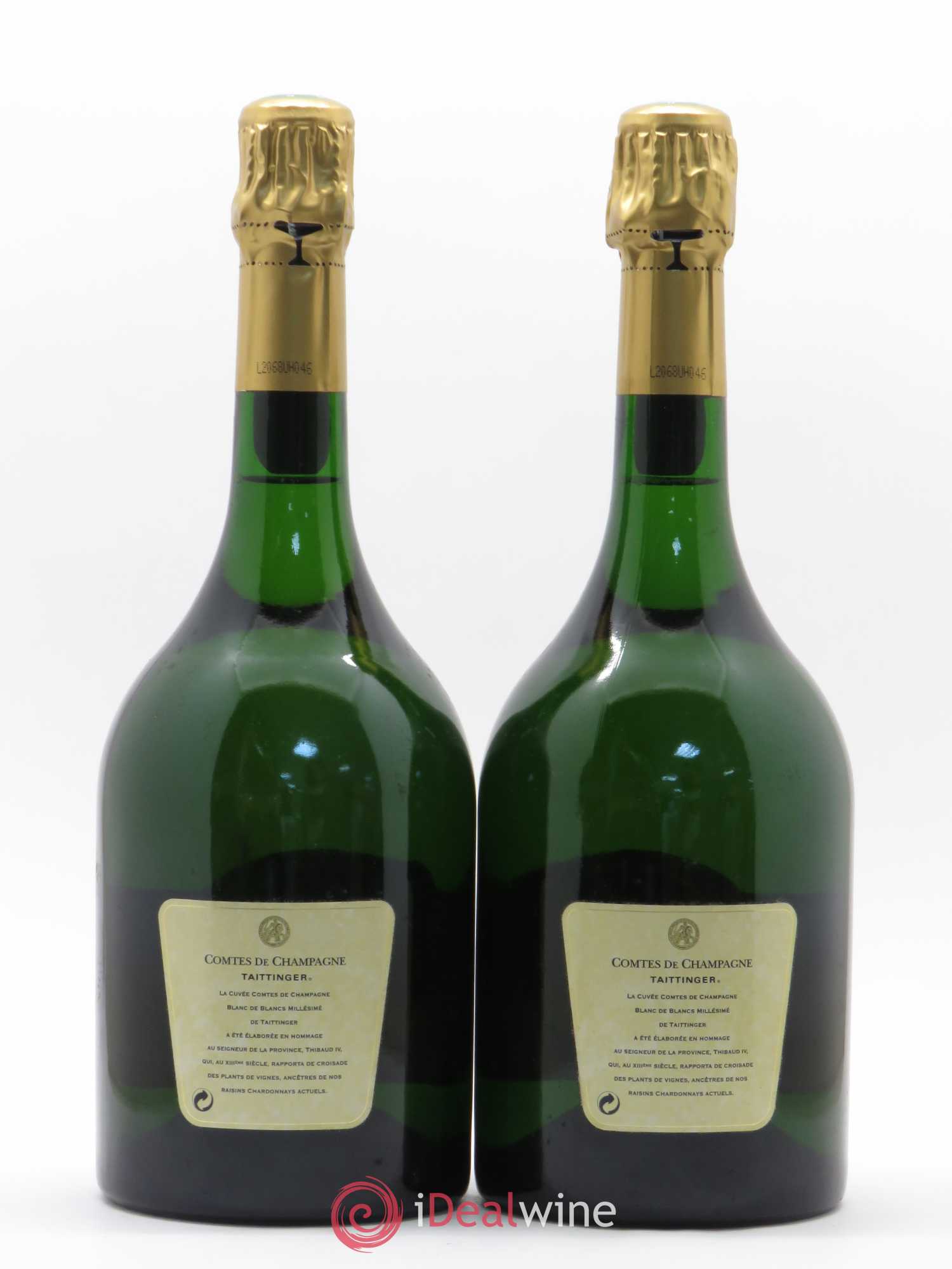 Comtes de Champagne Taittinger 1995 - Lot de 2 bouteilles - 1