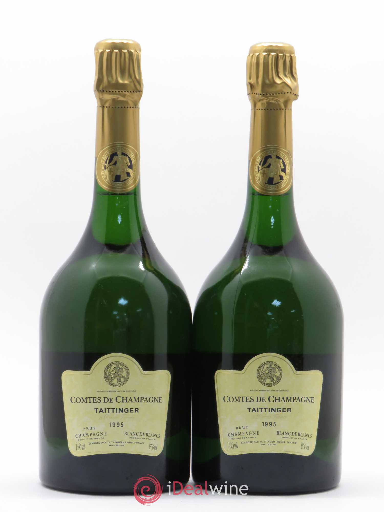 Comtes de Champagne Taittinger 1995 - Lot de 2 bouteilles - 0
