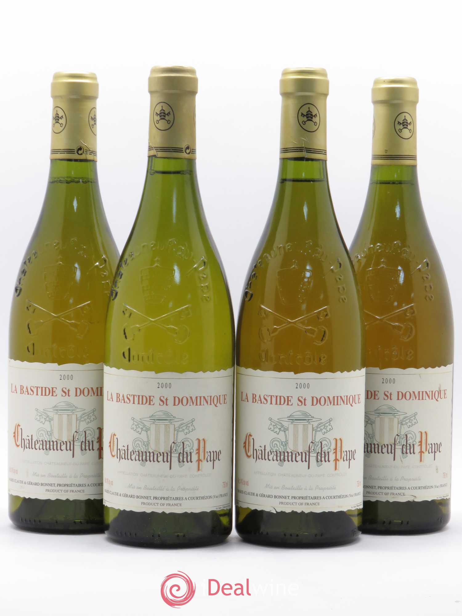 Châteauneuf-du-Pape La Bastide Saint Dominique 2000 - Posten von 4 Flaschen - 0