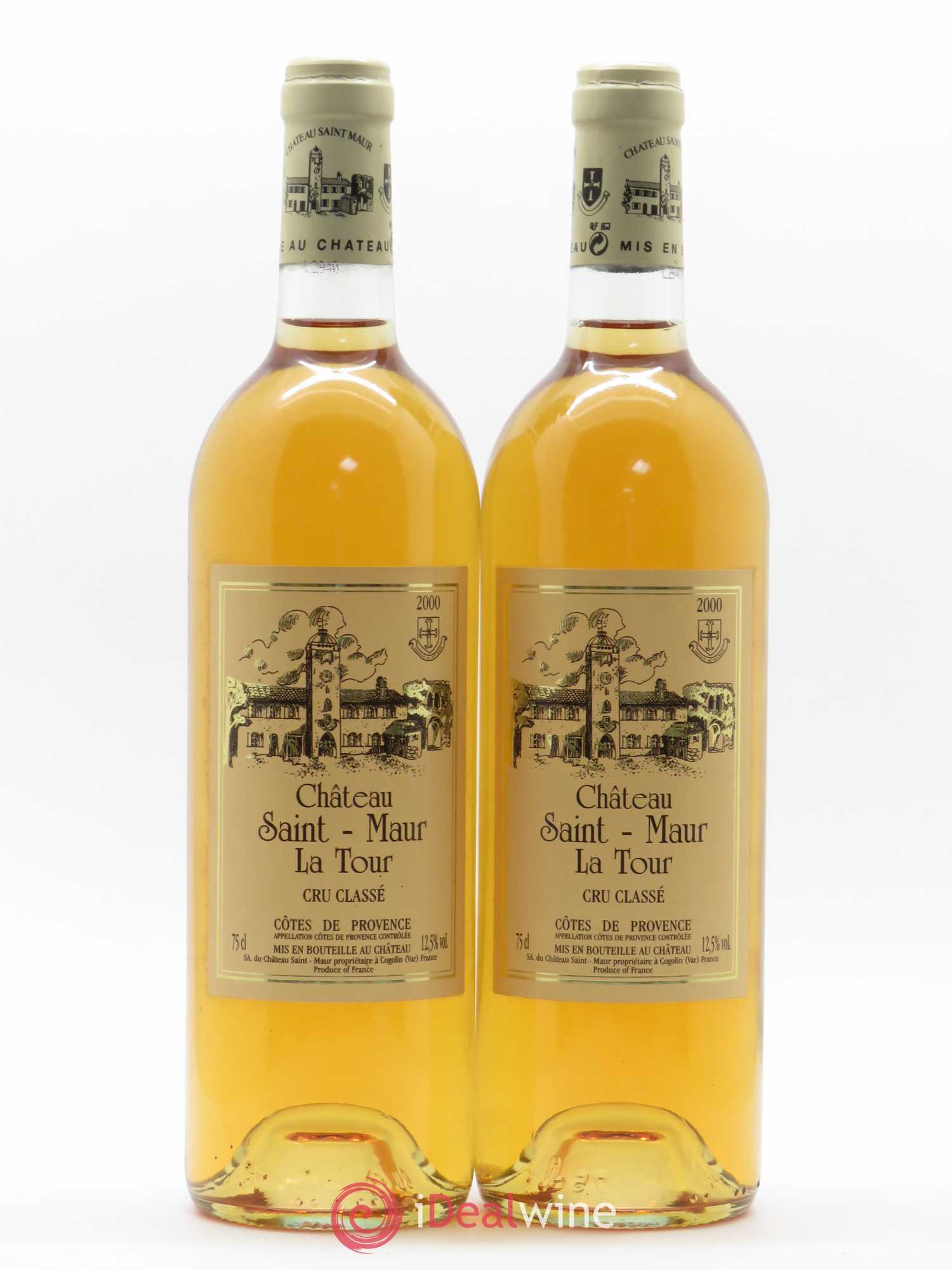 Côtes de Provence La Tour Château Saint Maur (sans prix de réserve) 2000 - Posten von 2 Flaschen - 0