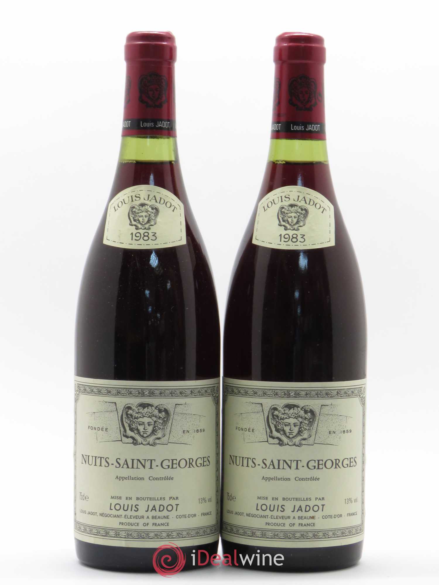 Nuits-Saint-Georges Louis Jadot 1983 - Lot de 2 bouteilles - 0