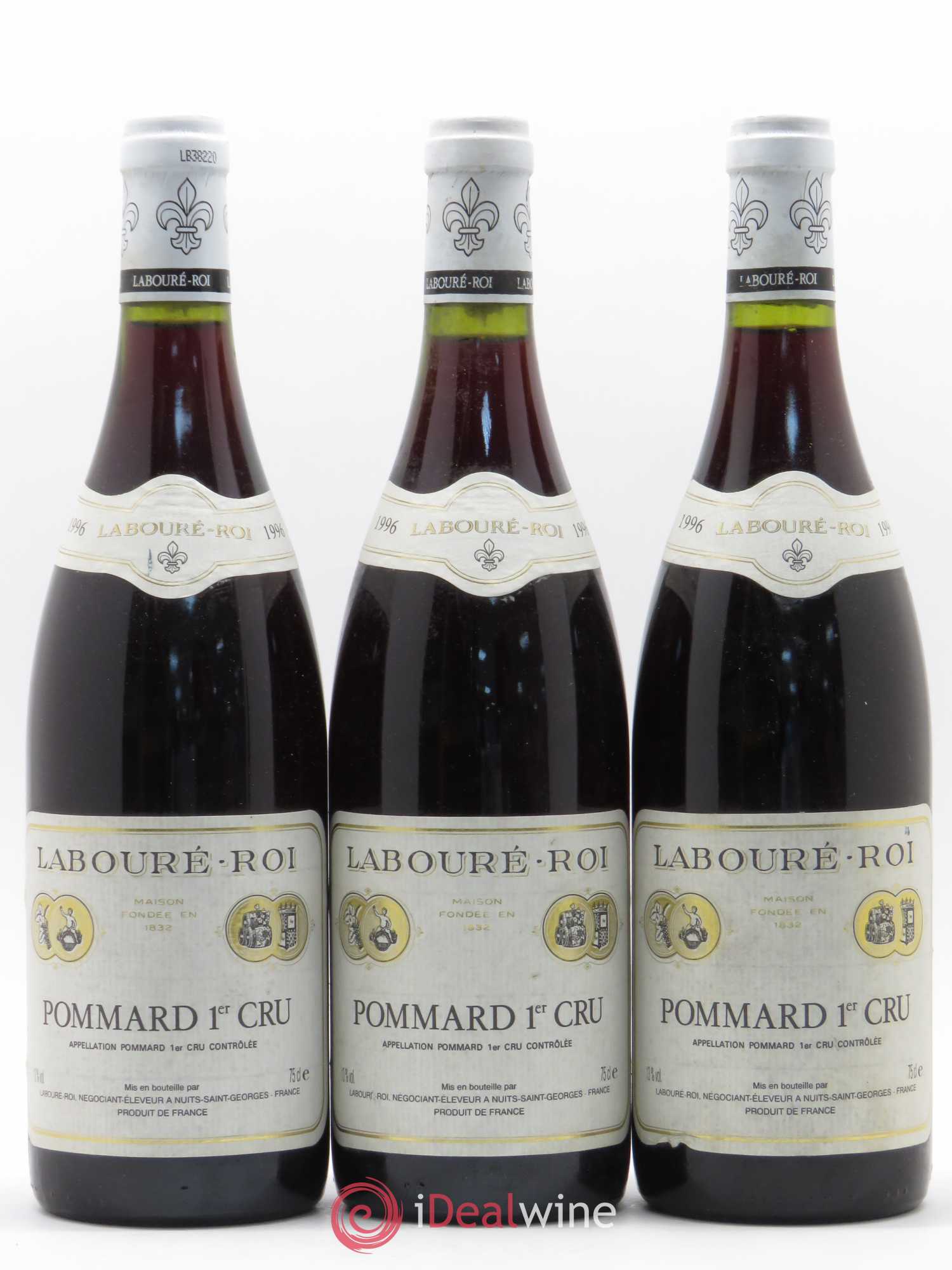 Pommard 1er Cru Labouré Roi 1996 - Lot de 3 bouteilles - 0