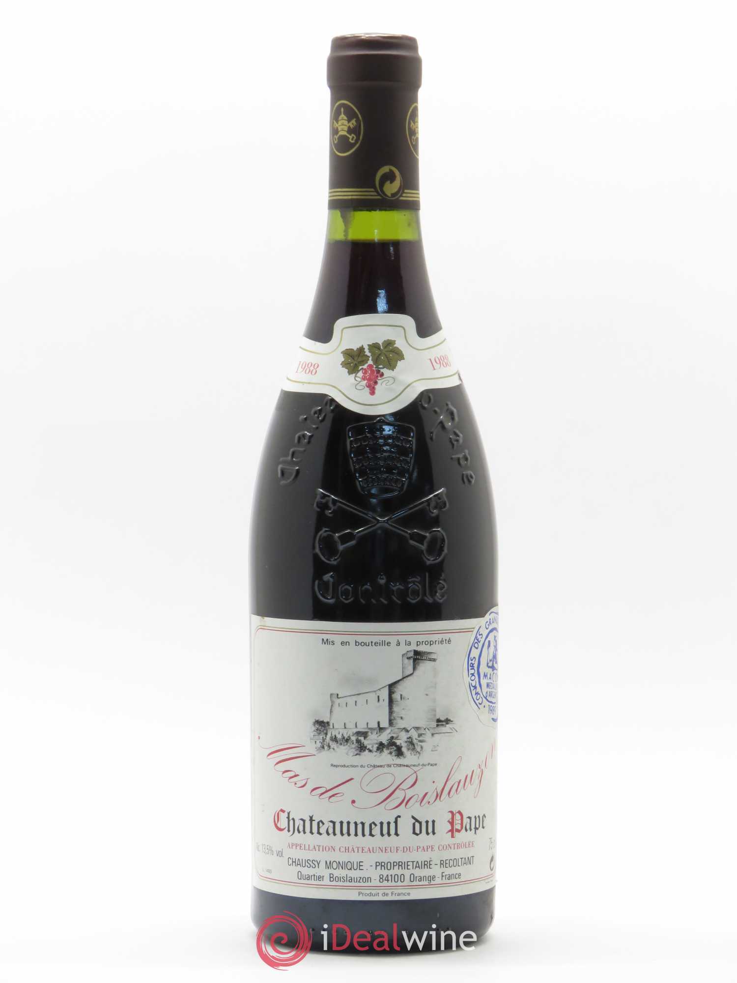 Châteauneuf-du-Pape Mas de Boislauzon 1988 - Posten von 1 Flasche - 0