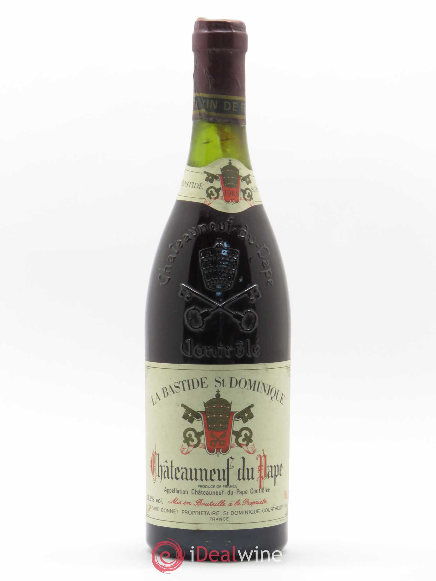 Châteauneuf-du-Pape La Bastide Saint Dominique 1986 - Posten von 1 Flasche - 0