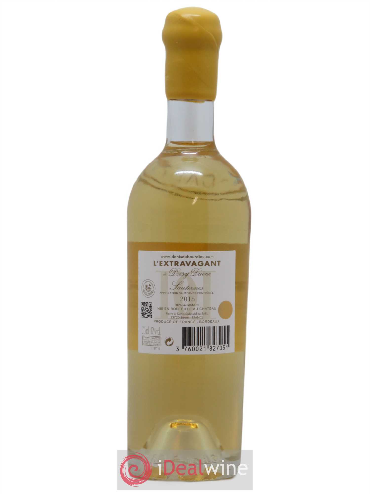 L'Extravagant de Doisy Daëne 2015 - Posten von 1 Demi-Flasche - 1