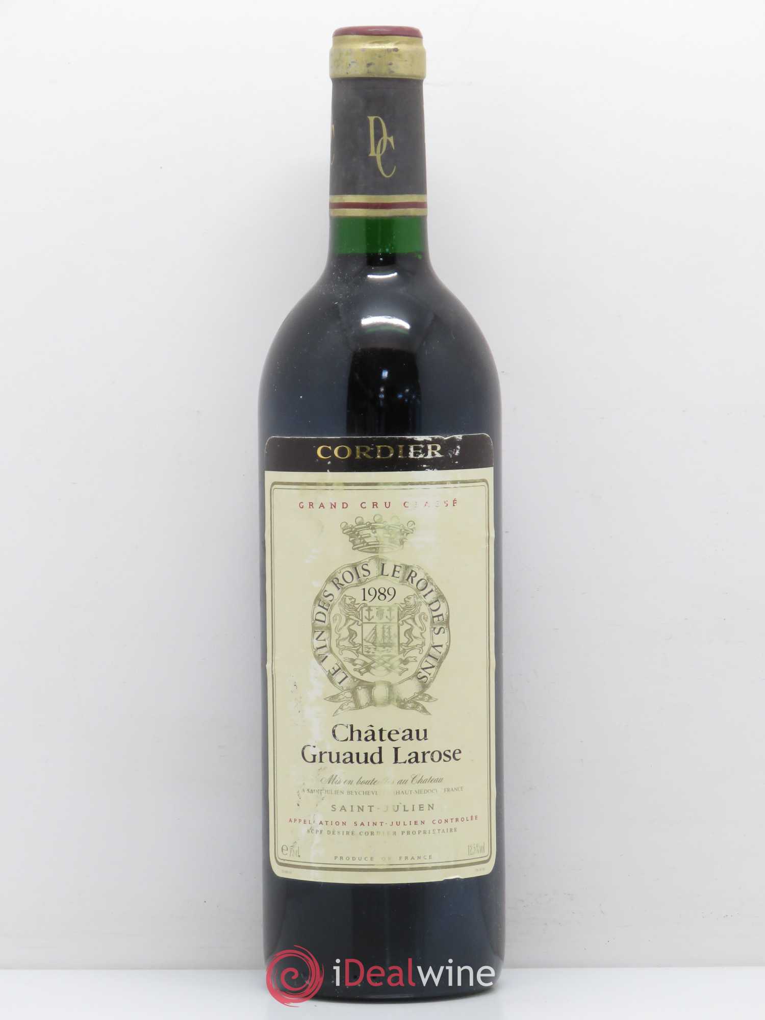 Château Gruaud Larose 2ème Grand Cru Classé 1989 - Lot de 1 bouteille - 0