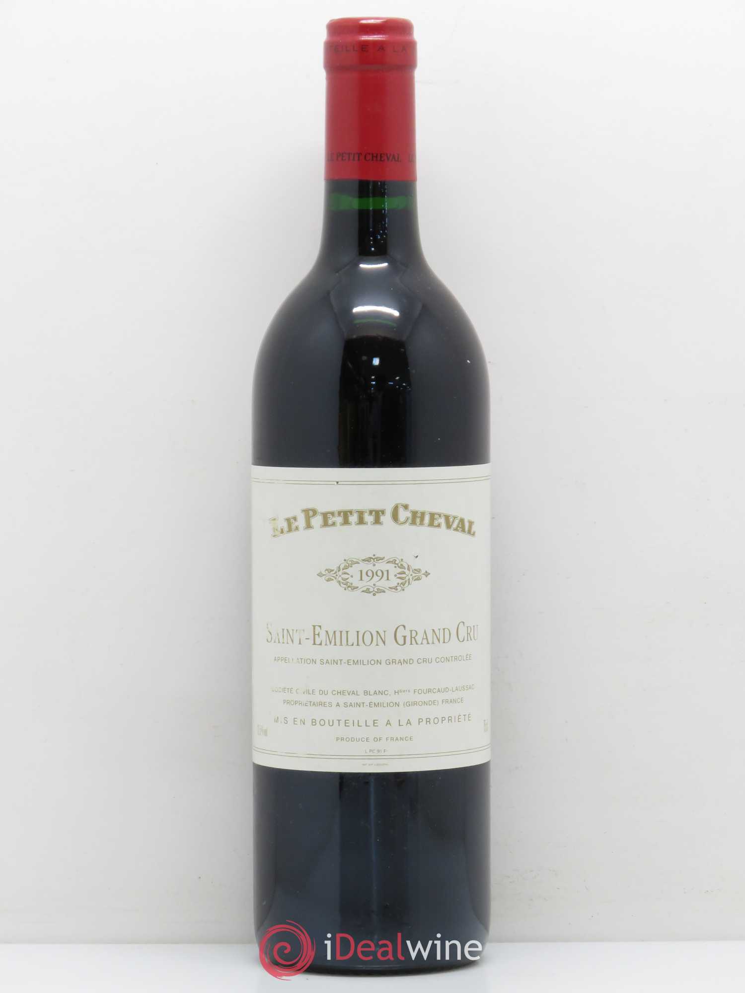 Le Petit Cheval Second Vin 1991 - Lot de 1 bouteille - 0