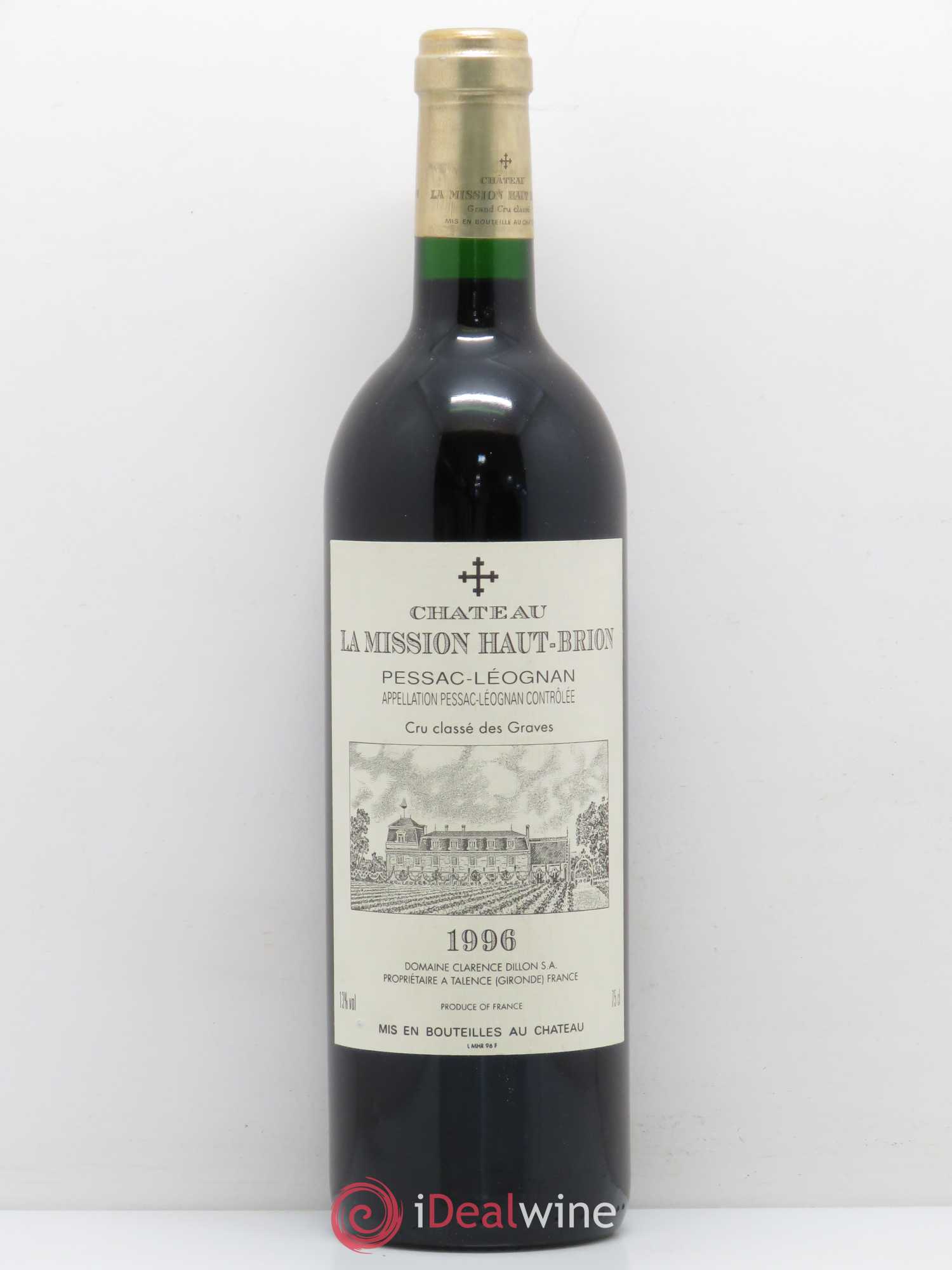Château la Mission Haut-Brion Cru Classé de Graves 1996 - Lot de 1 bouteille - 0