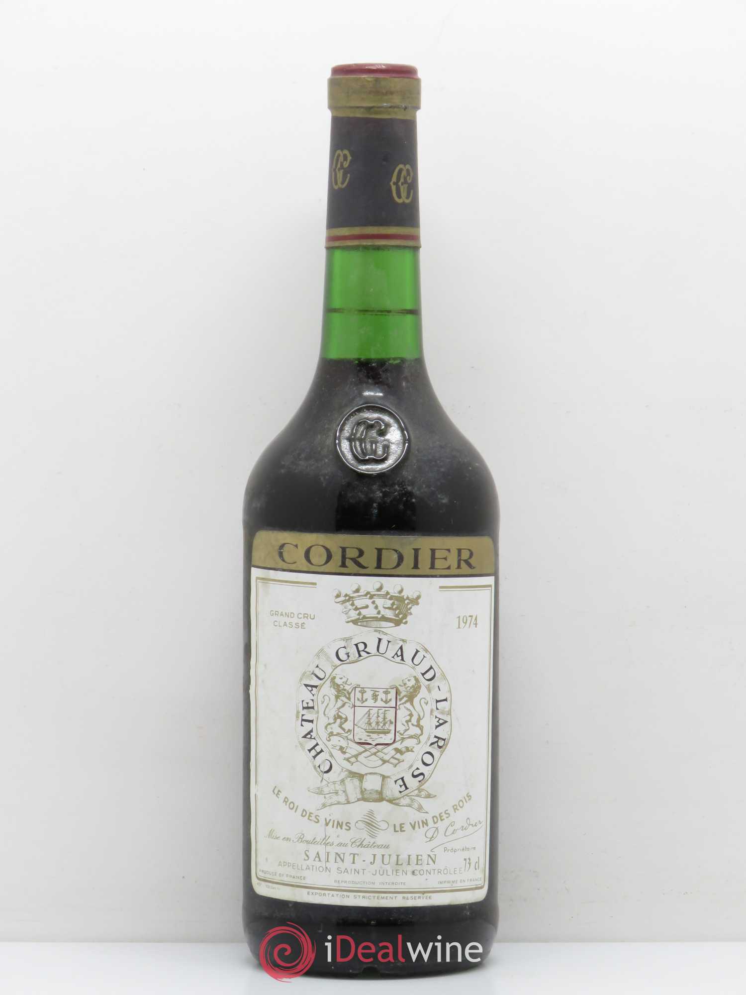 Château Gruaud Larose 2ème Grand Cru Classé 1974 - Lot de 1 bouteille - 0