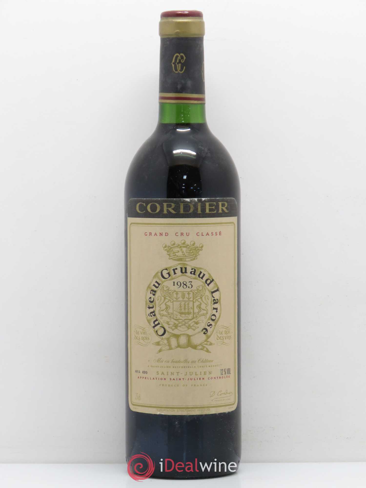 Château Gruaud Larose 2ème Grand Cru Classé 1983 - Lot de 1 bouteille - 0