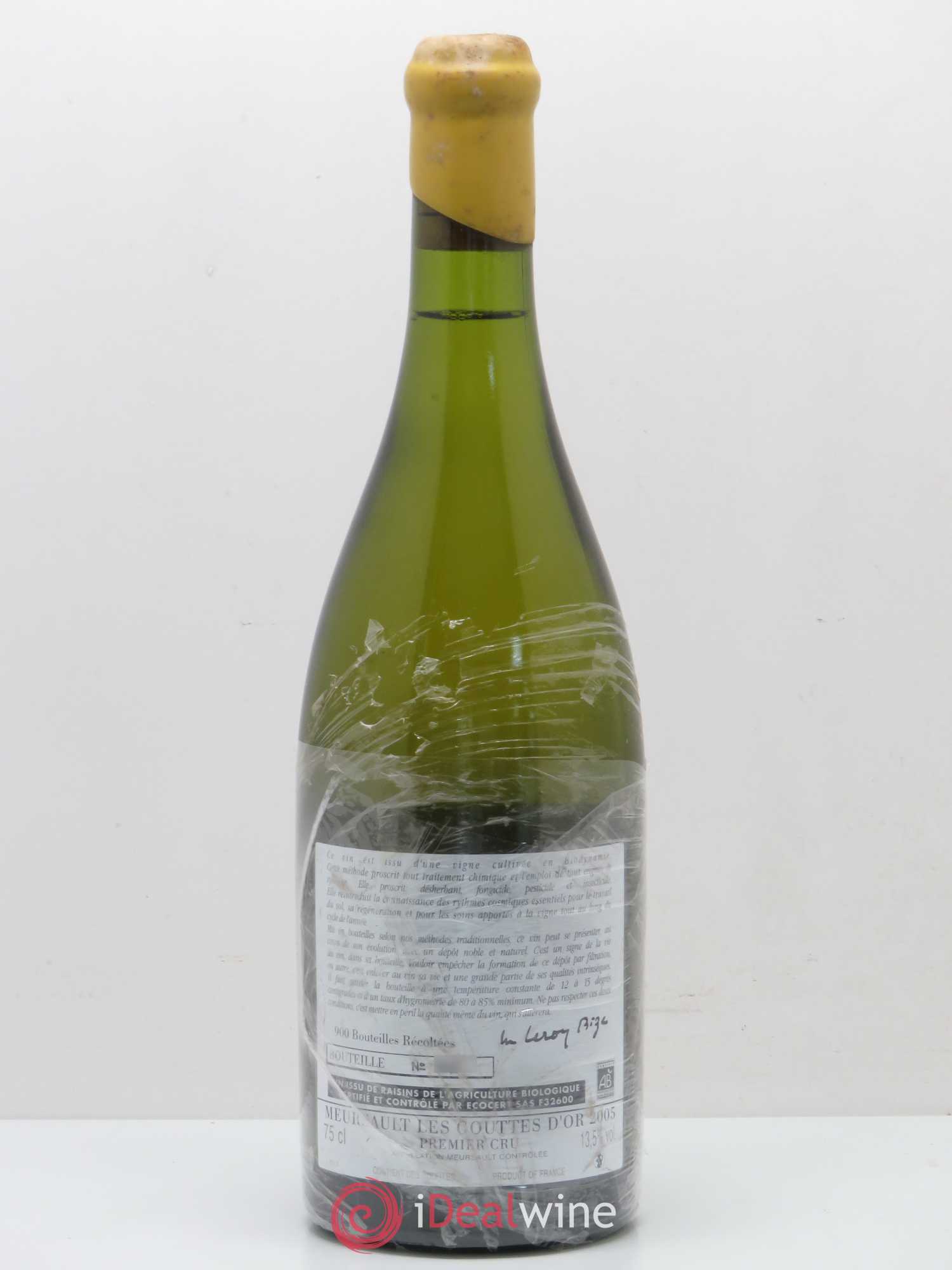 Meursault 1er Cru Les Gouttes d'Or d'Auvenay (Domaine) 2005 - Lot de 1 bouteille - 1