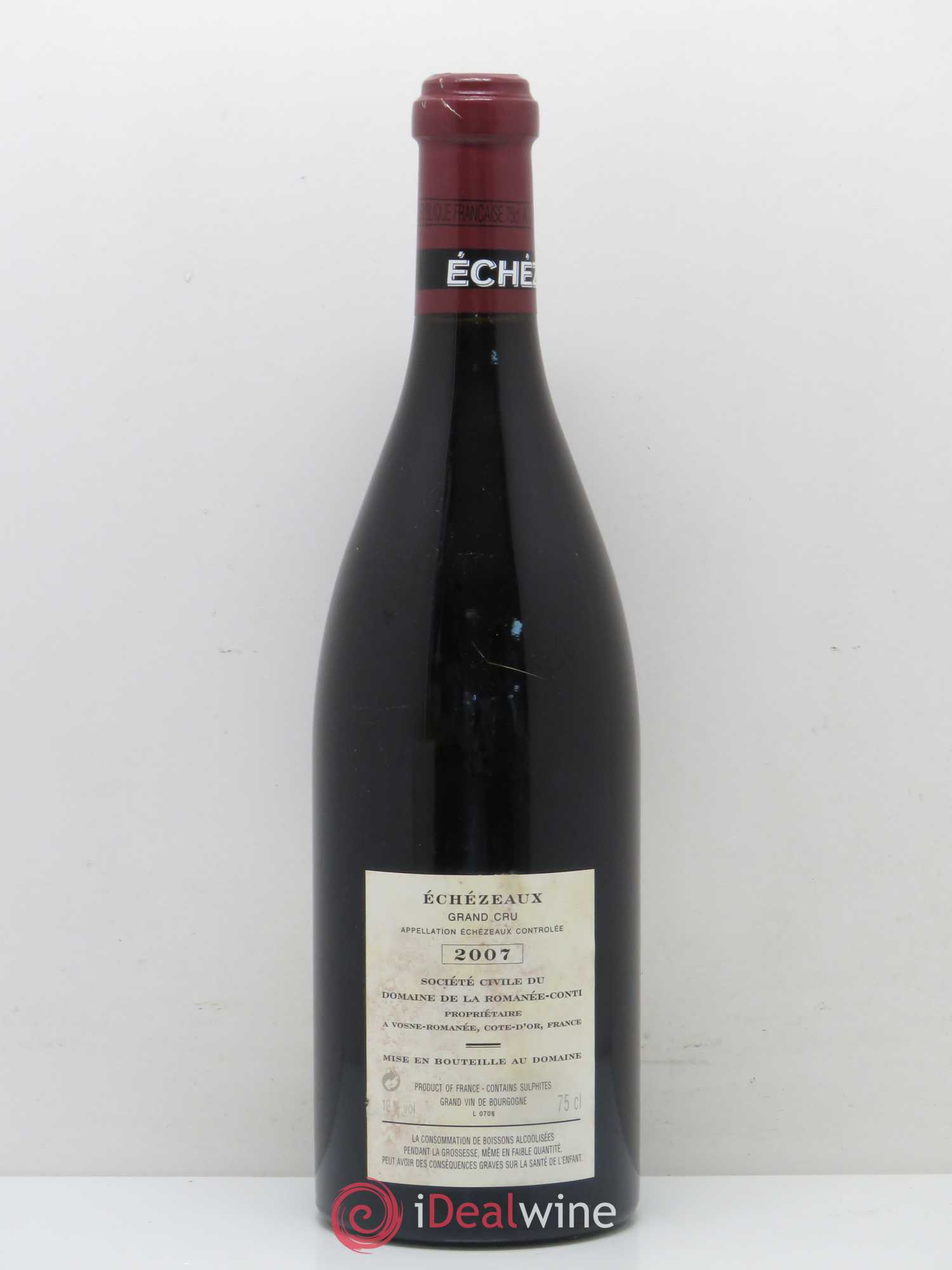 Echezeaux Grand Cru Domaine de la Romanée-Conti 2007 - Lot de 1 bouteille - 1