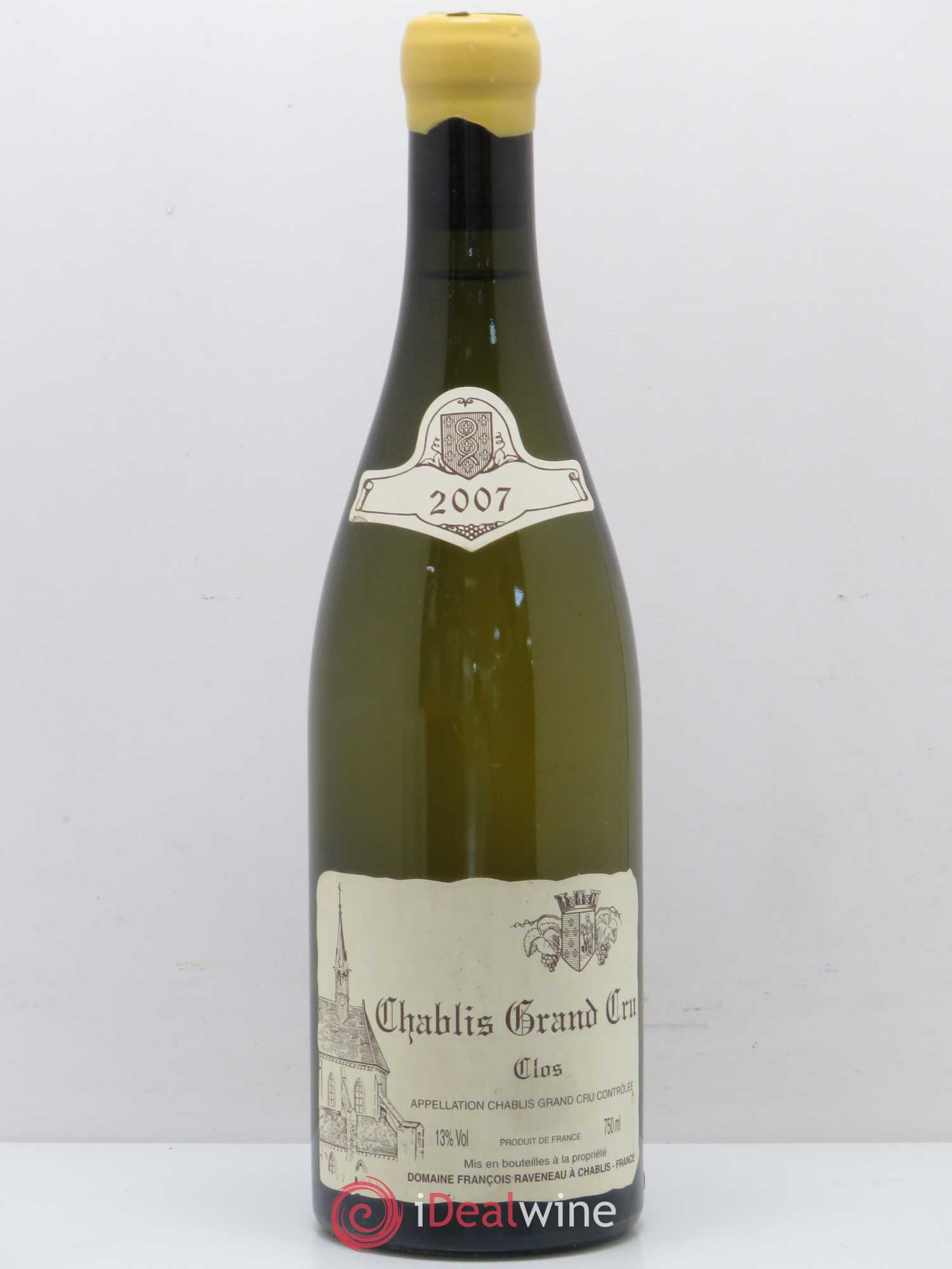 Chablis Grand Cru Clos Raveneau (Domaine) 2007 - Lot de 1 bouteille - 0