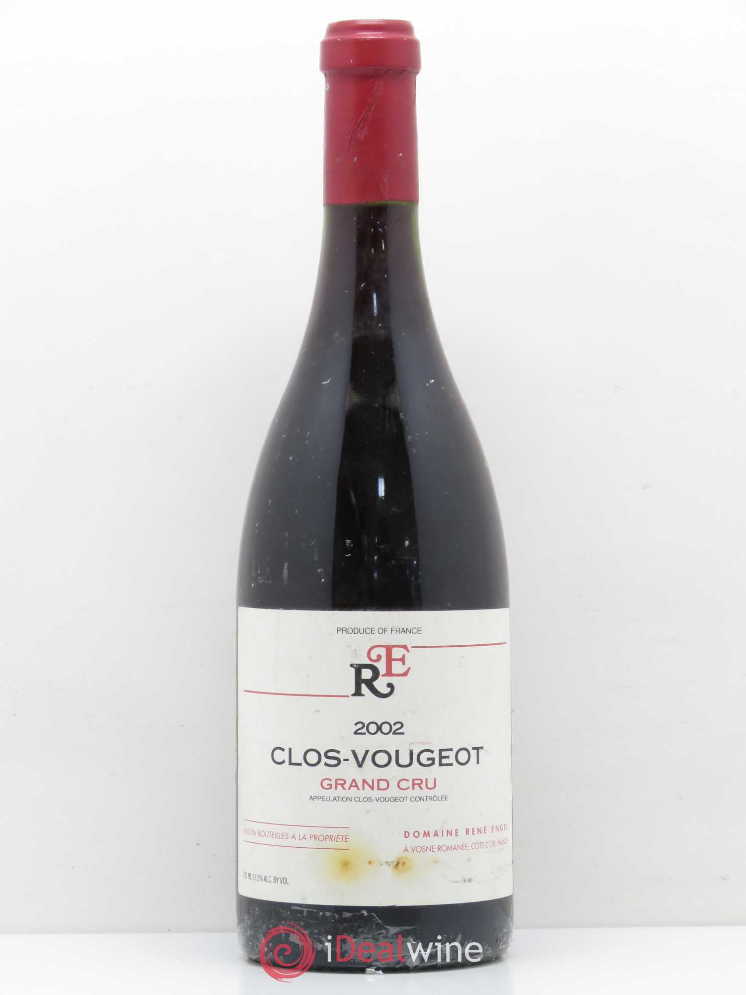 Clos de Vougeot Grand Cru Domaine René Engel - Domaine Eugénie 2002 - Lot de 1 bouteille - 0