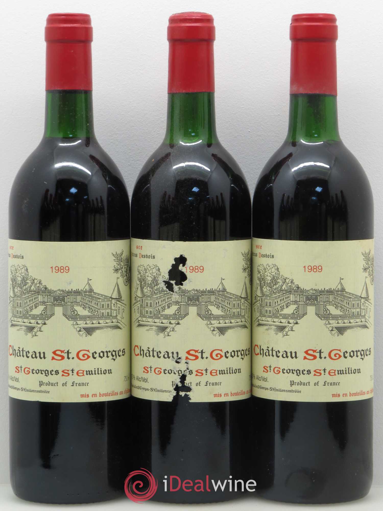 Château Saint-Georges 1989 - Lot de 12 bouteilles - 1