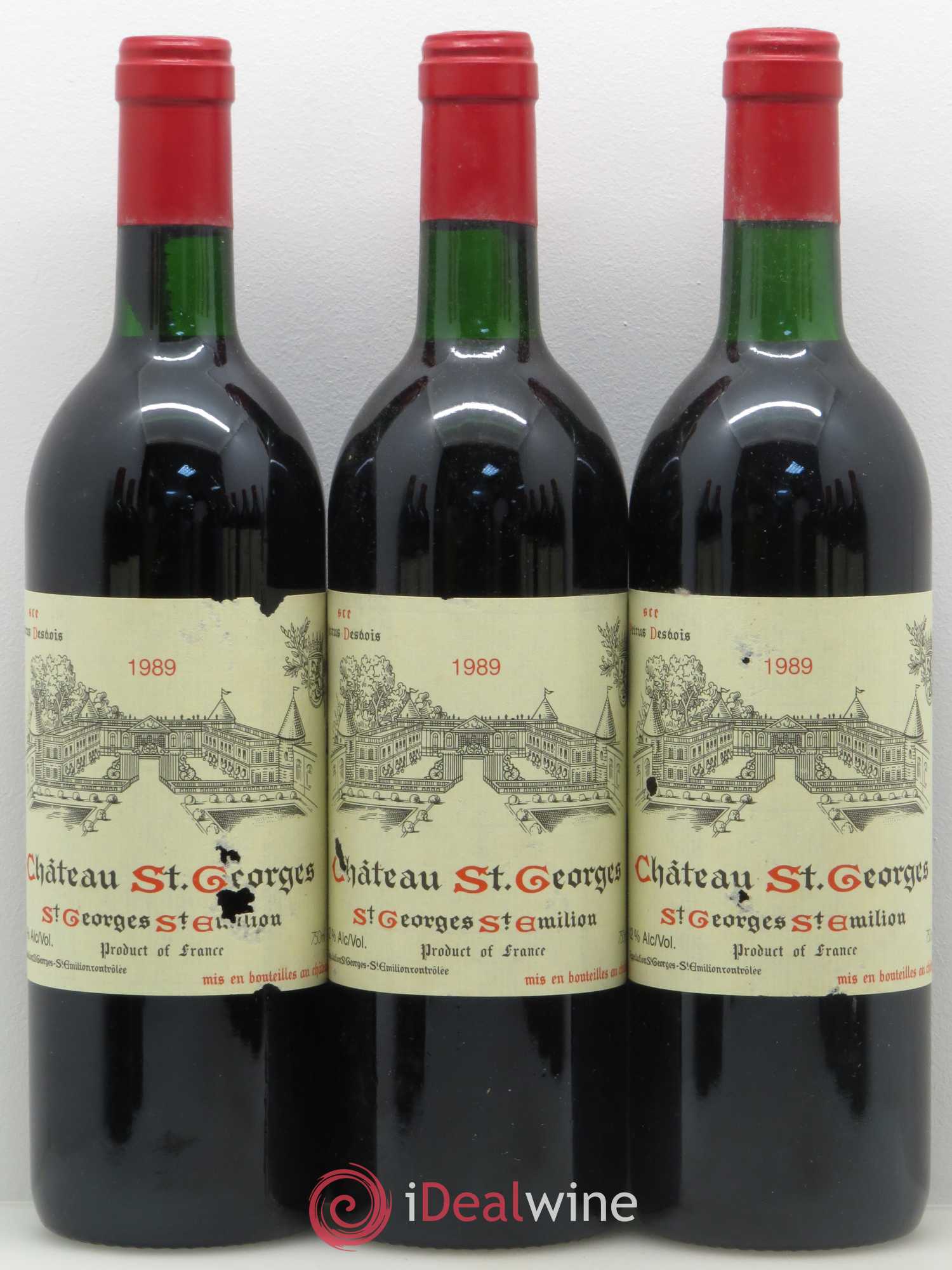 Château Saint-Georges 1989 - Lot de 12 bouteilles - 2