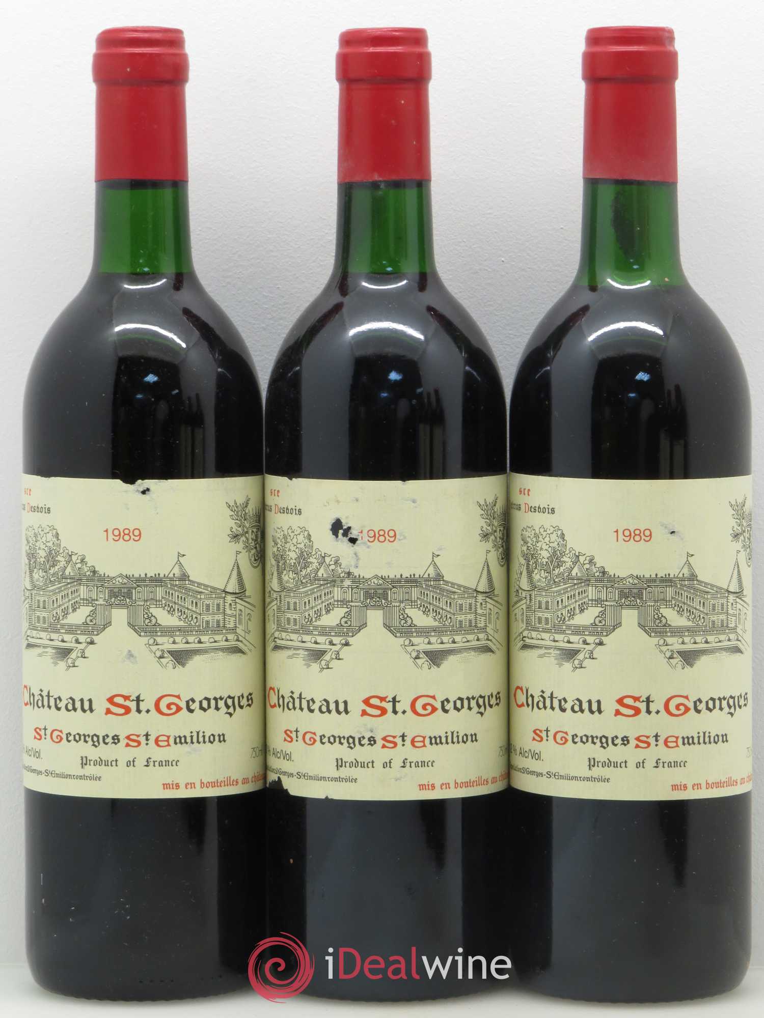 Château Saint-Georges 1989 - Lot de 12 bouteilles - 3