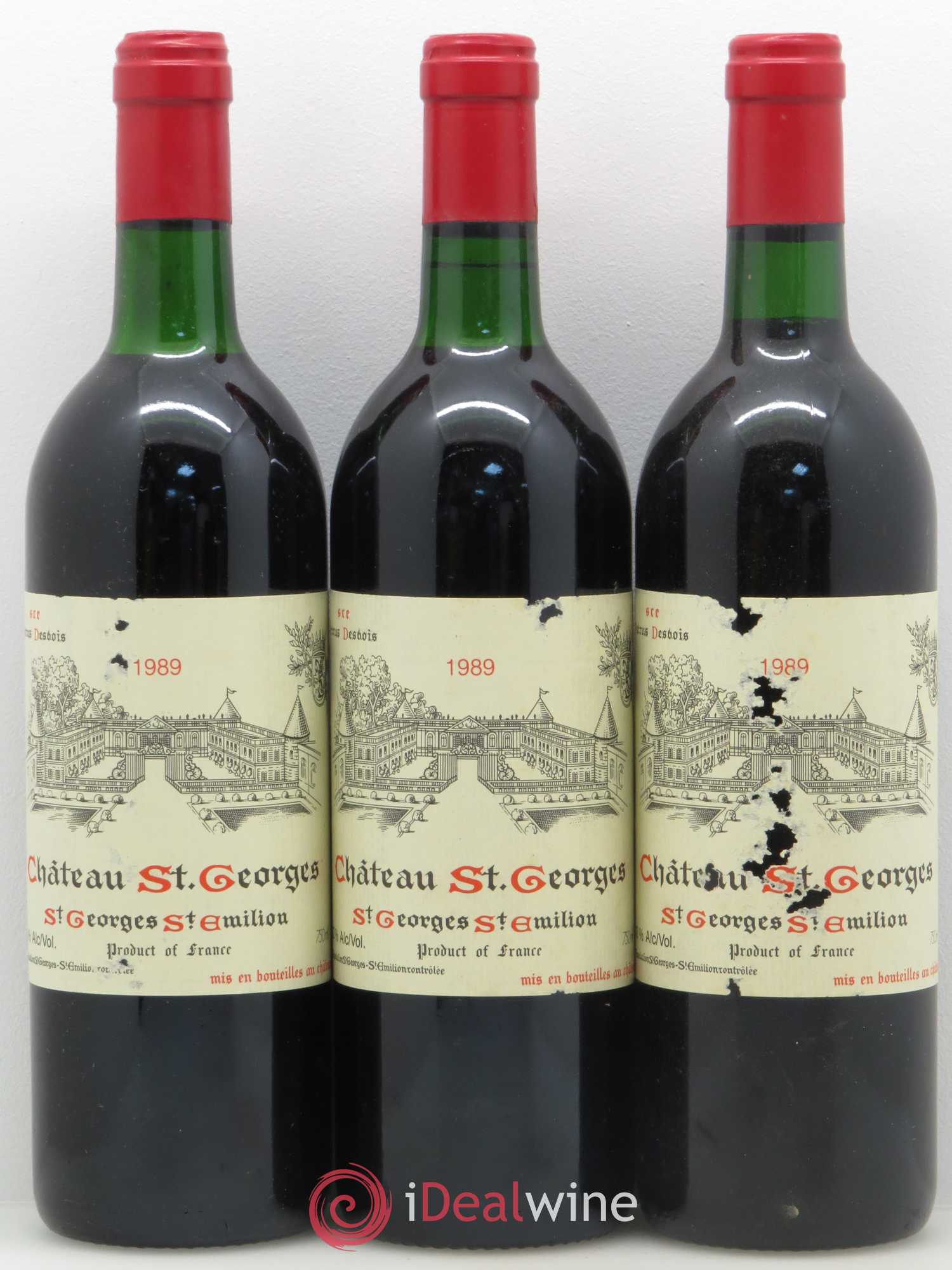 Château Saint-Georges 1989 - Lot de 12 bouteilles - 4
