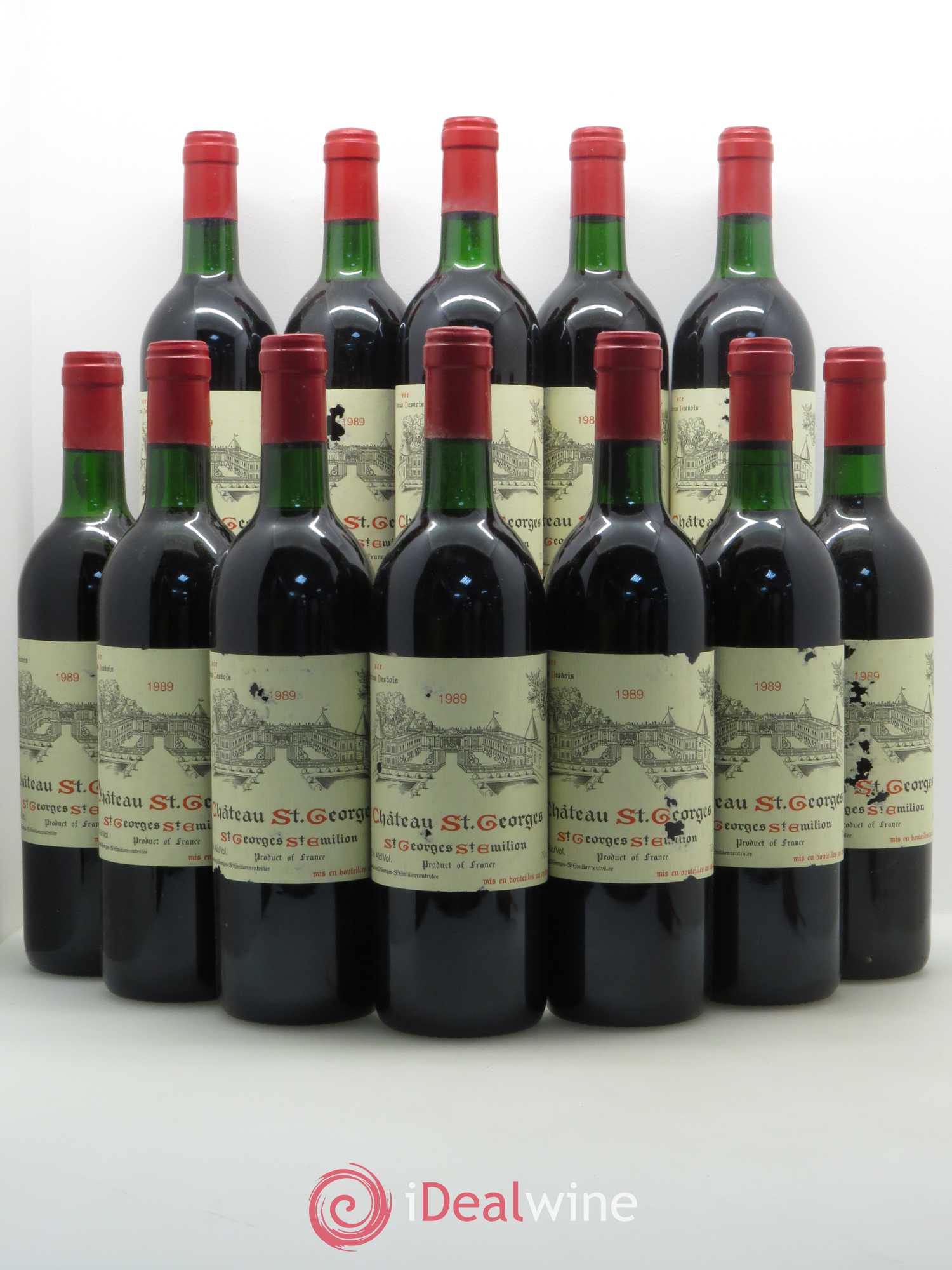 Château Saint-Georges 1989 - Lot de 12 bouteilles - 0