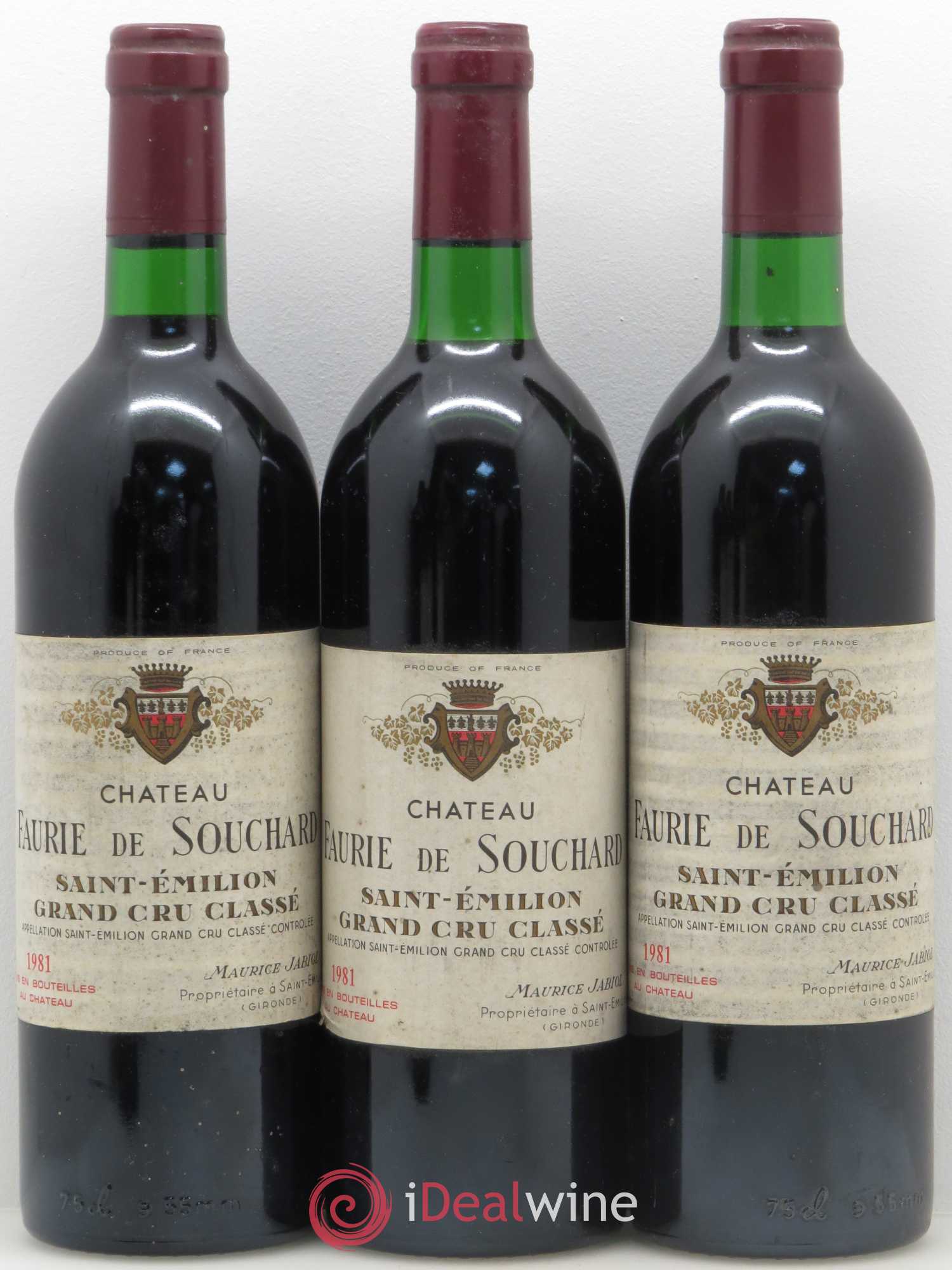 Château Faurie de Souchard Grand Cru Classé 1981 - Lot de 6 bouteilles - 2